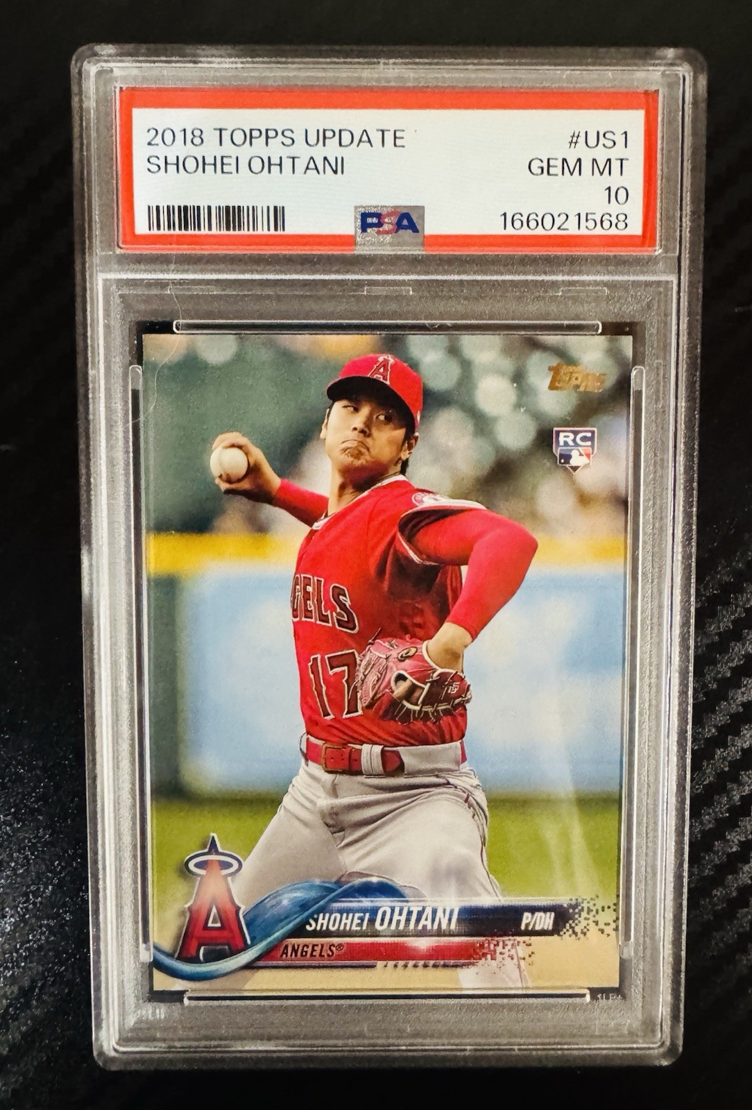 2018 TOPPS UPDATE #US1 SHOHEI OHTANI ROOKIE RC PSA 10