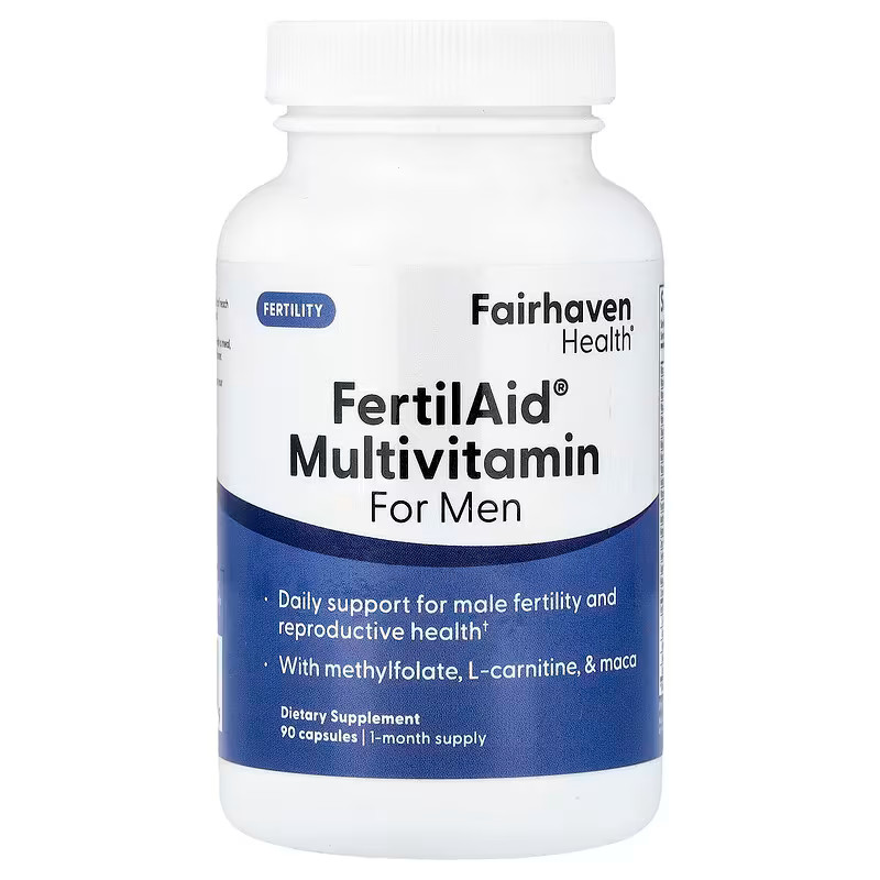 Fairhaven Health FertilAid Multivitamin for Men, Male Fertility, Exp. 01/2029