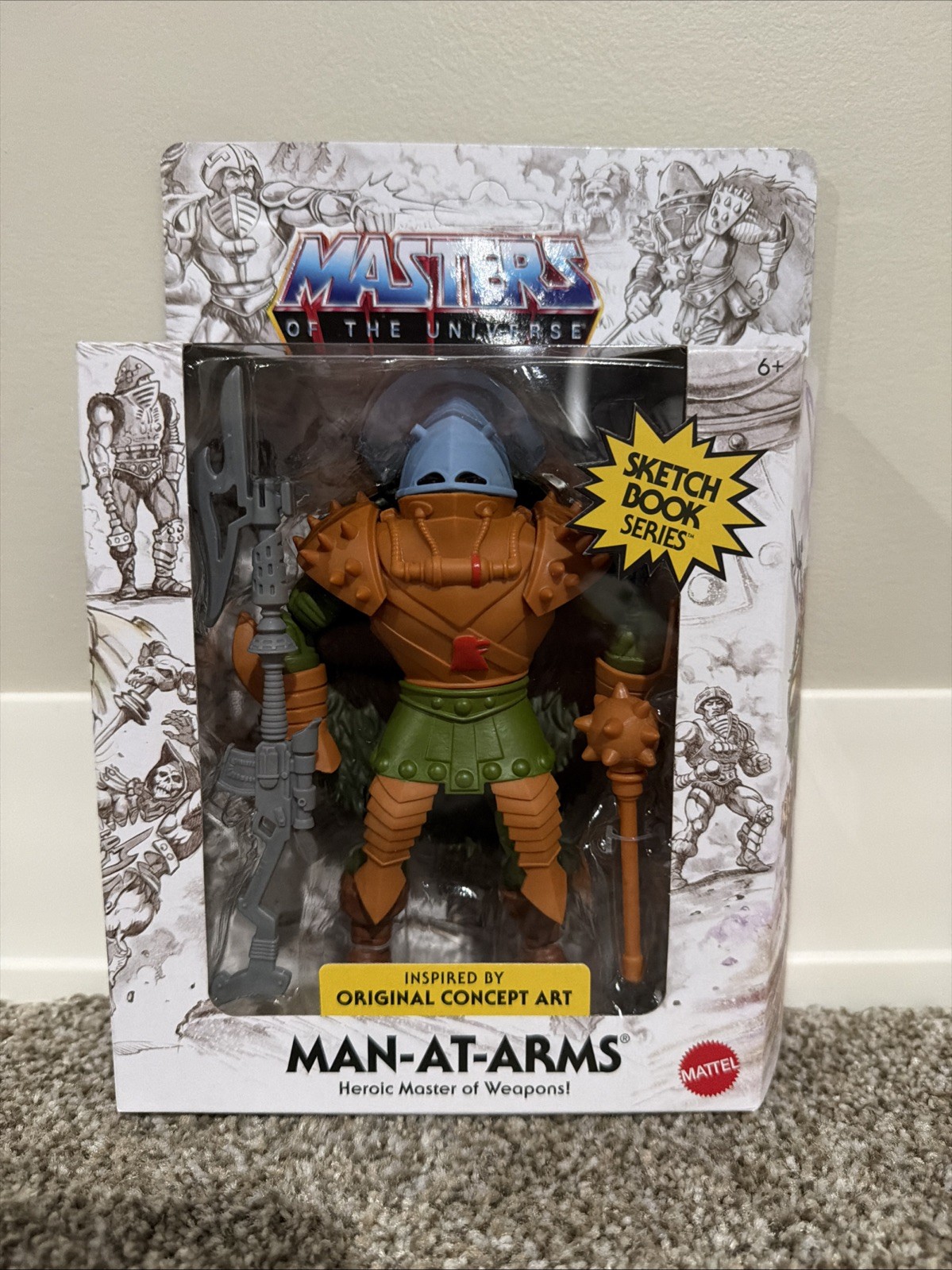Masters of the Universe MOTU Sketchbook Series Man-At-Arms figure *In Hand*