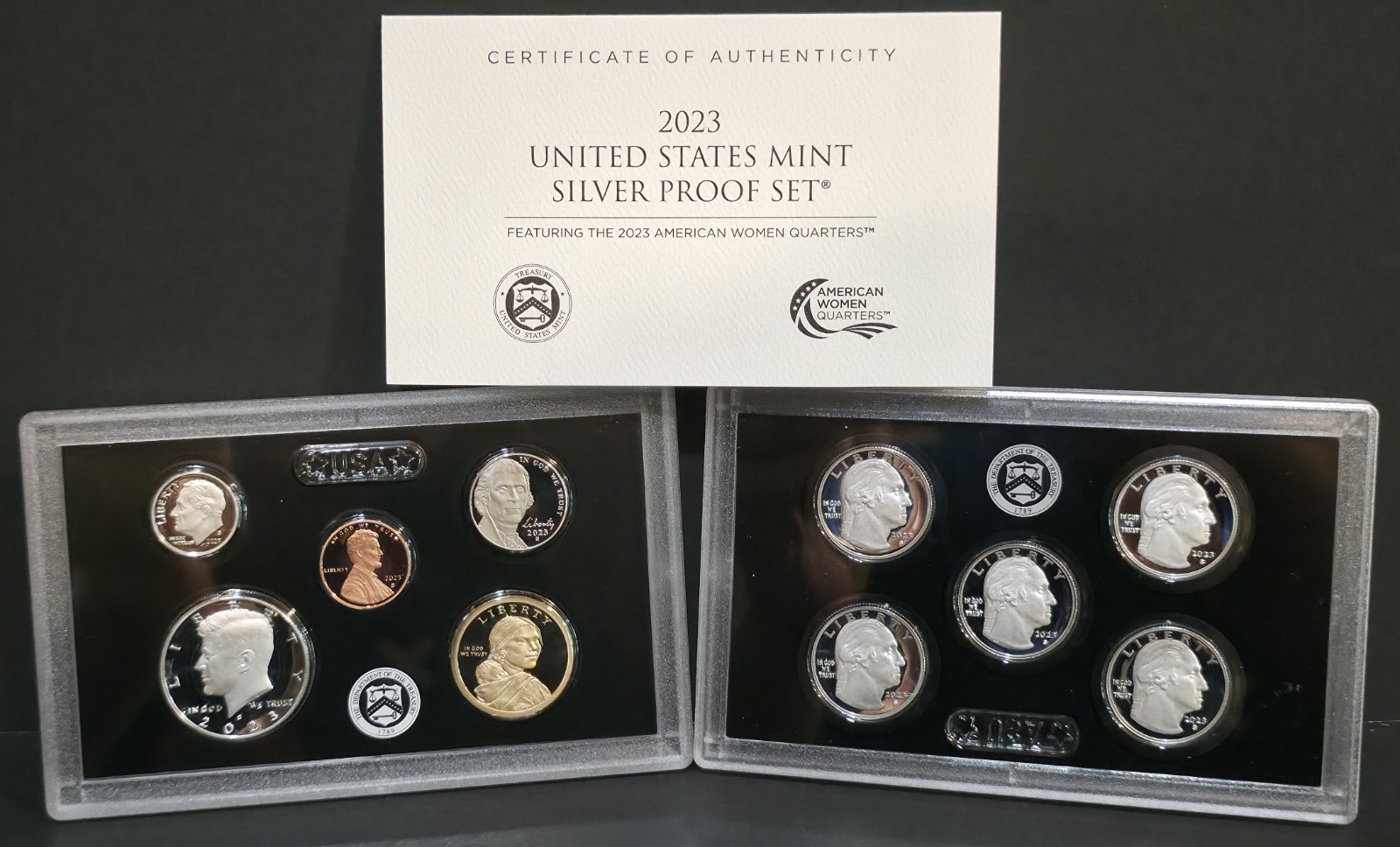 2023-S U.S. Mint Silver Proof Set Full 10-Coin Collection w Box and COA