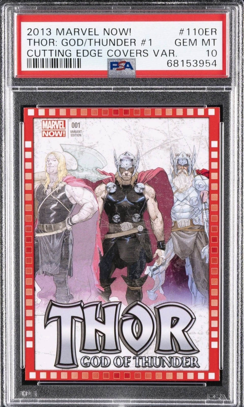 2013 THOR PSA 10 UD MARVEL NOW CUTTING EDGE COVERS VARIANTS GOD OF THUNDER 2013 THOR PSA 10 UD MARVEL NOW CUTTING EDGE COVERS VARIANTS GOD OF THUNDER