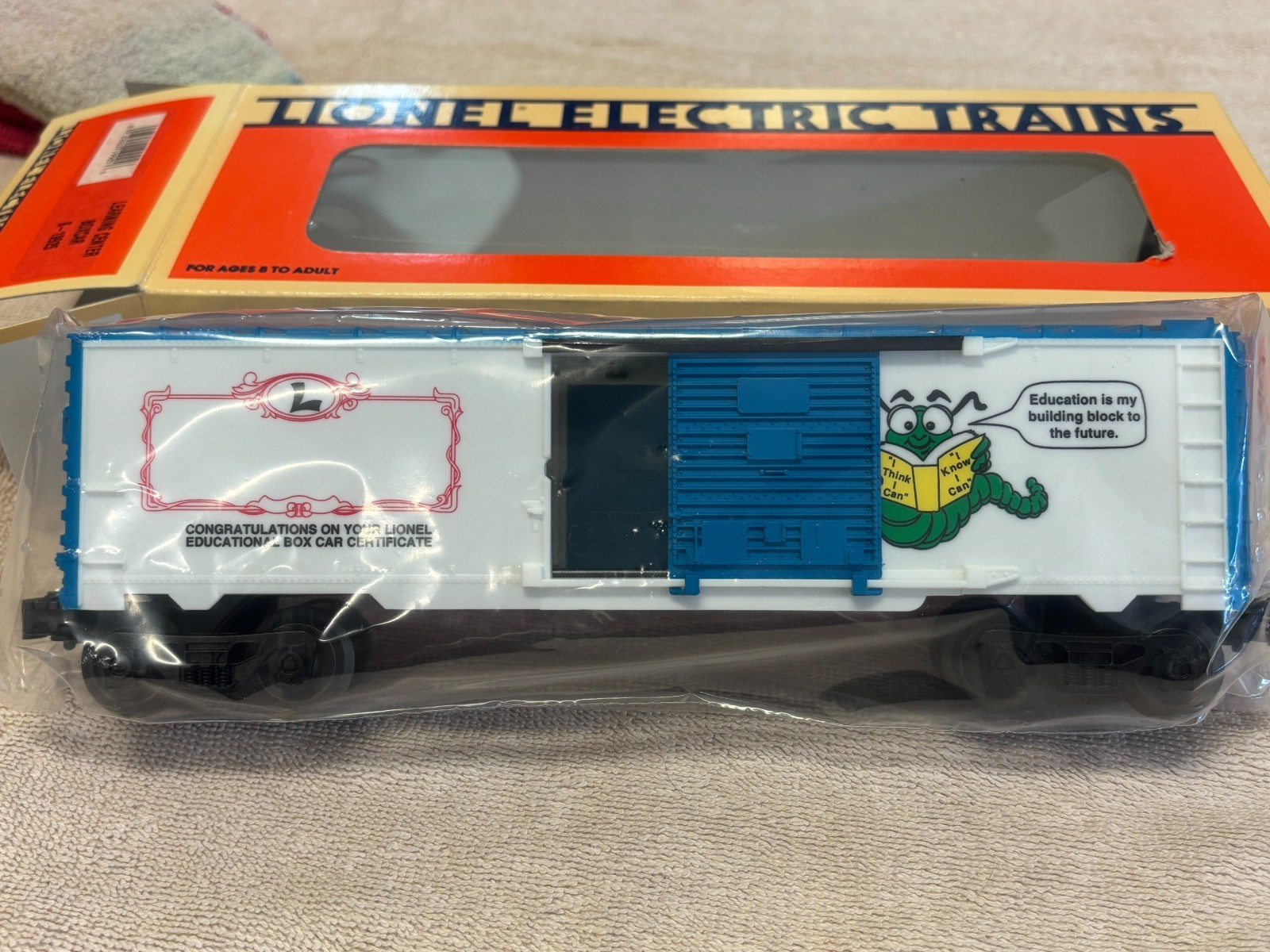 Lionel 6-19925 Learning Center Box Car, Brand NIB, Minor Box Damage
