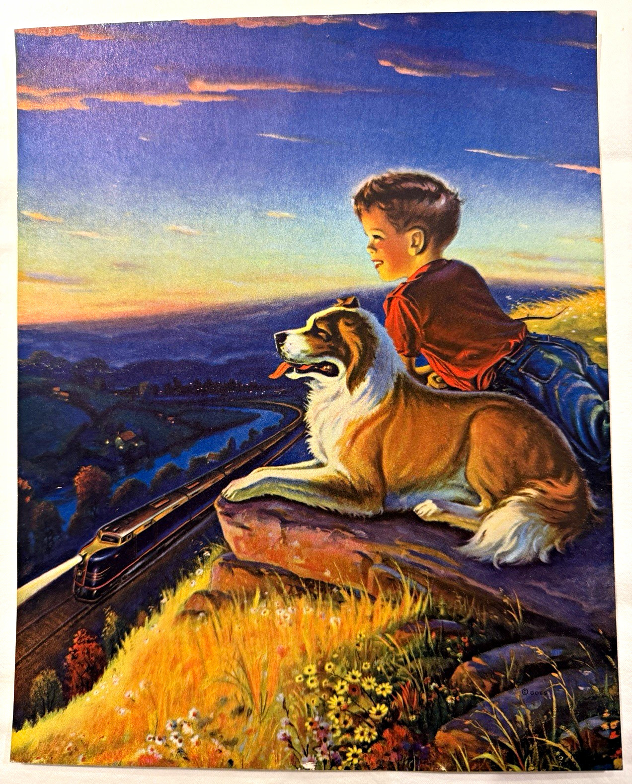 1940s Anthony Cucchi Calendar Print - Dreams of Days to Come Fleming Calendar Co 1940s Anthony Cucchi Calendar Print - Dreams of Days to Come Fleming Calendar Co