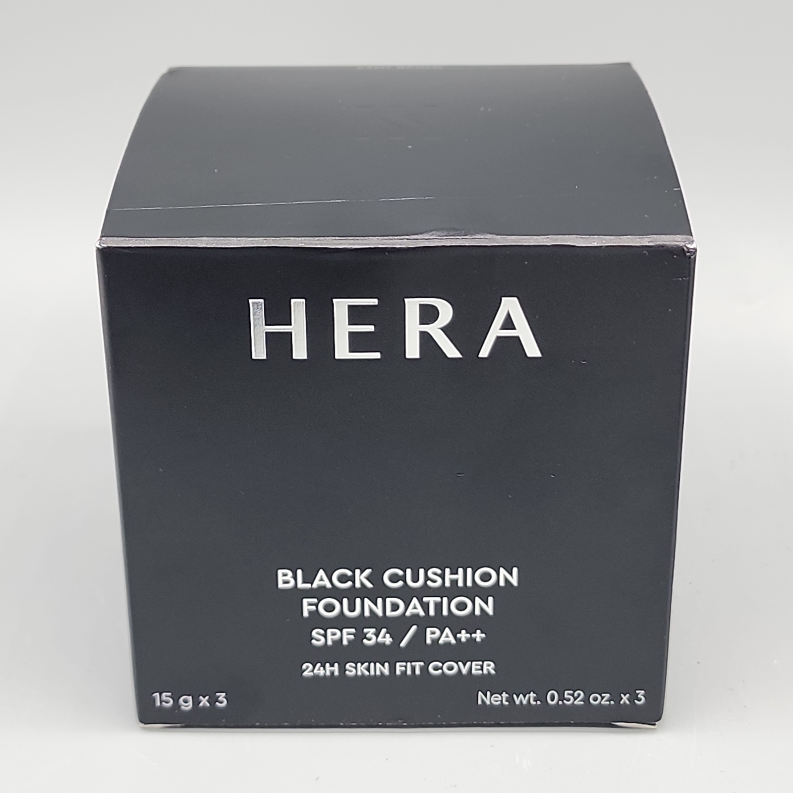 HERA Black Cushion Foundation SPF34 PA++ 15g Expires 6-2029