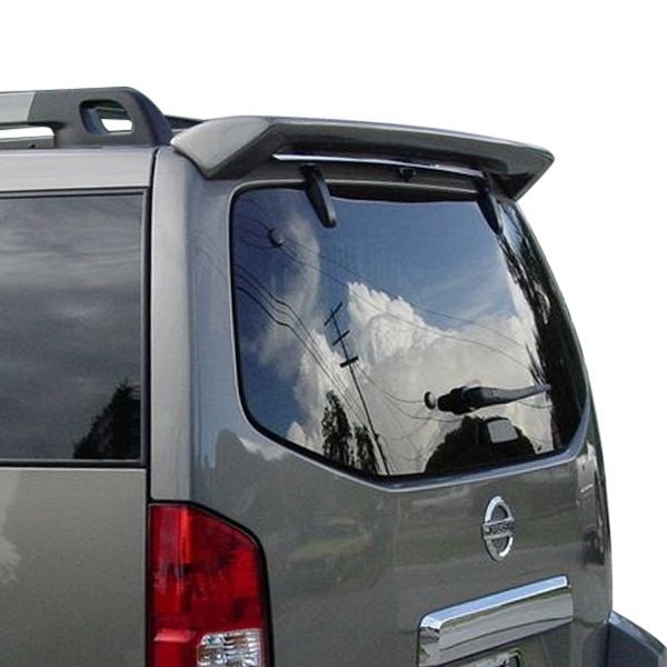 For Nissan Pathfinder 05-12 Custom Style Fiberglass Rear Roof Spoiler Unpainted