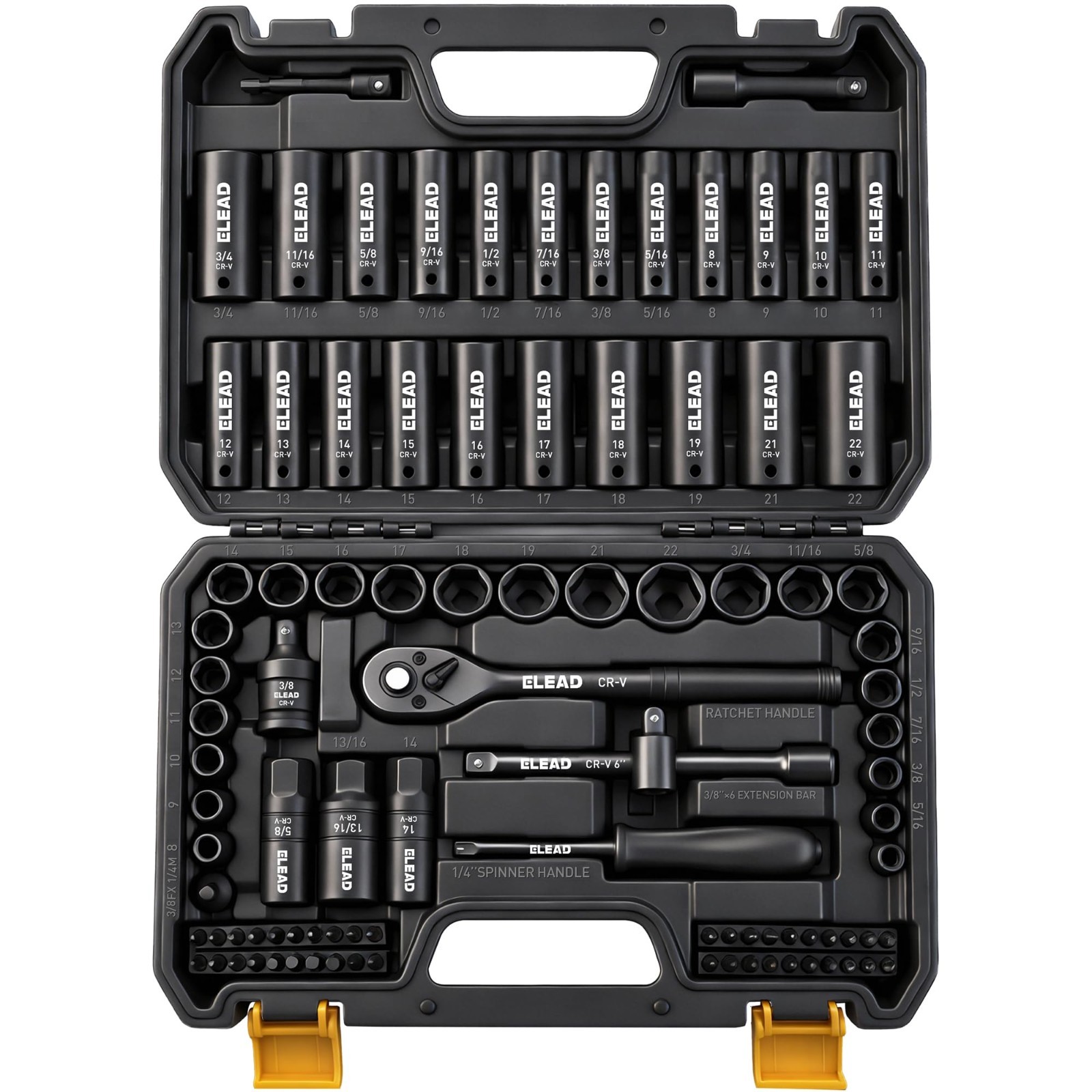 96-Piece Impact Socket Set 3/8\