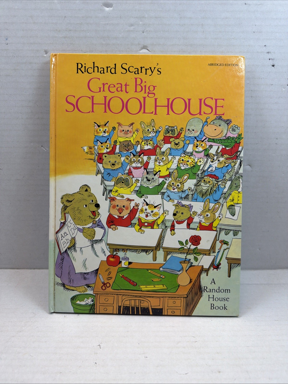 Vintage 1969 Richard Scarry\'s Great Big Schoolhouse Childrens Book Vintage 1969 Richard Scarry\'s Great Big Schoolhouse Childrens Book