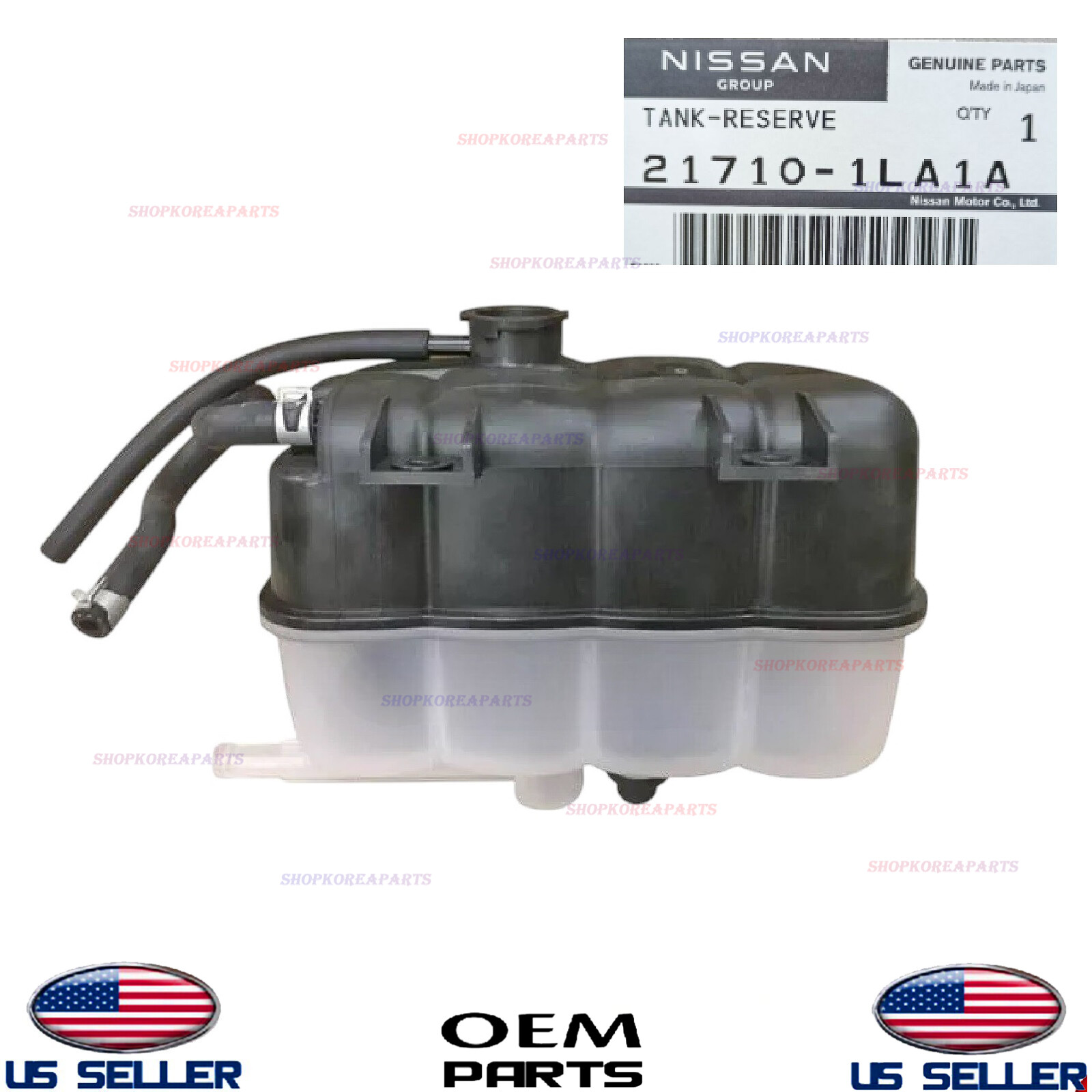 Genuine OEM Radiator Reservoir Tank Assembly 2011-2024 Nissan Infiniti *See List