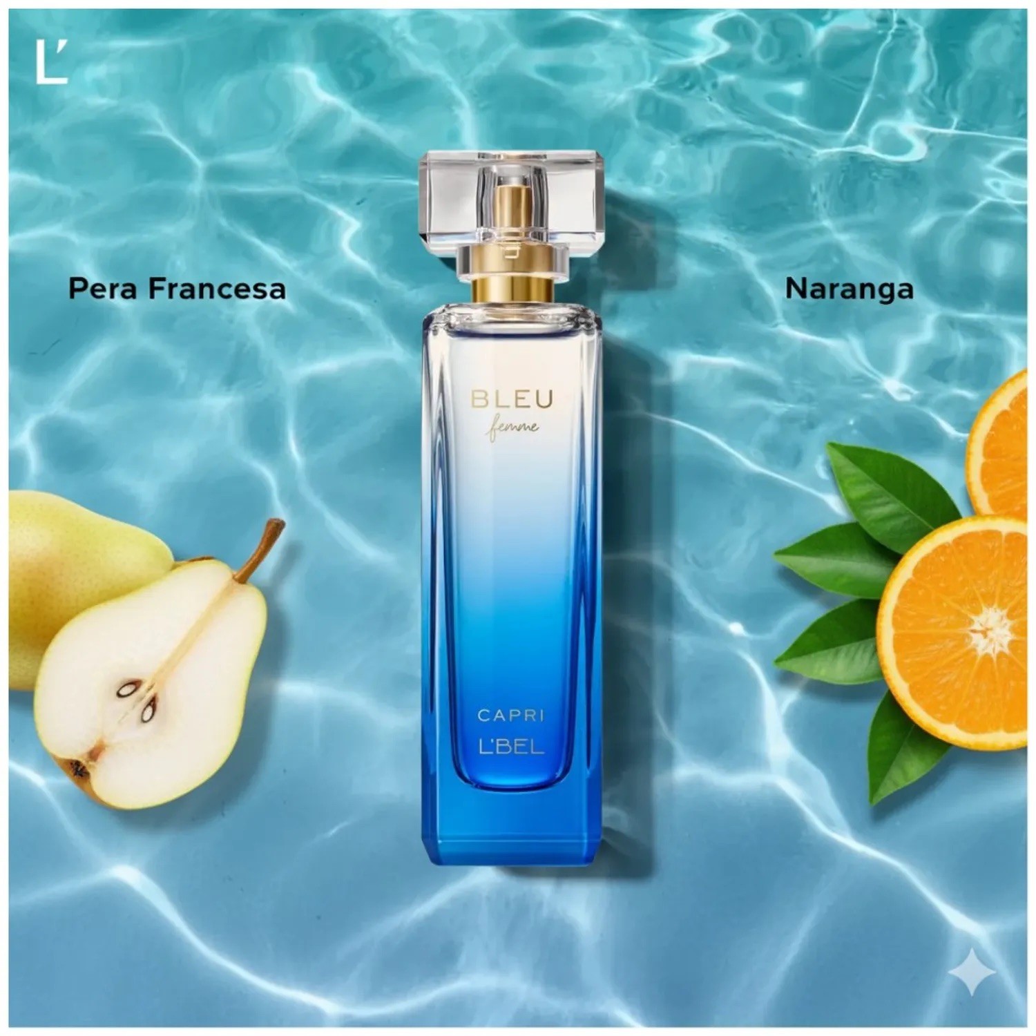 L\'BEL Bleu Femme CAPRI  Parfum for Women, 1.6 fl oz by L\'BEL