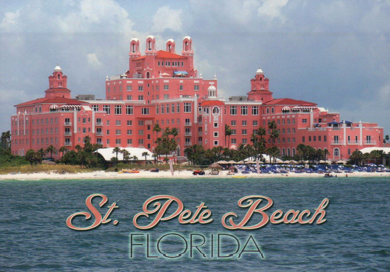 St. Pete Beach Florida Beach House Suites by Don CeSar Hotel Swimming - Postcard