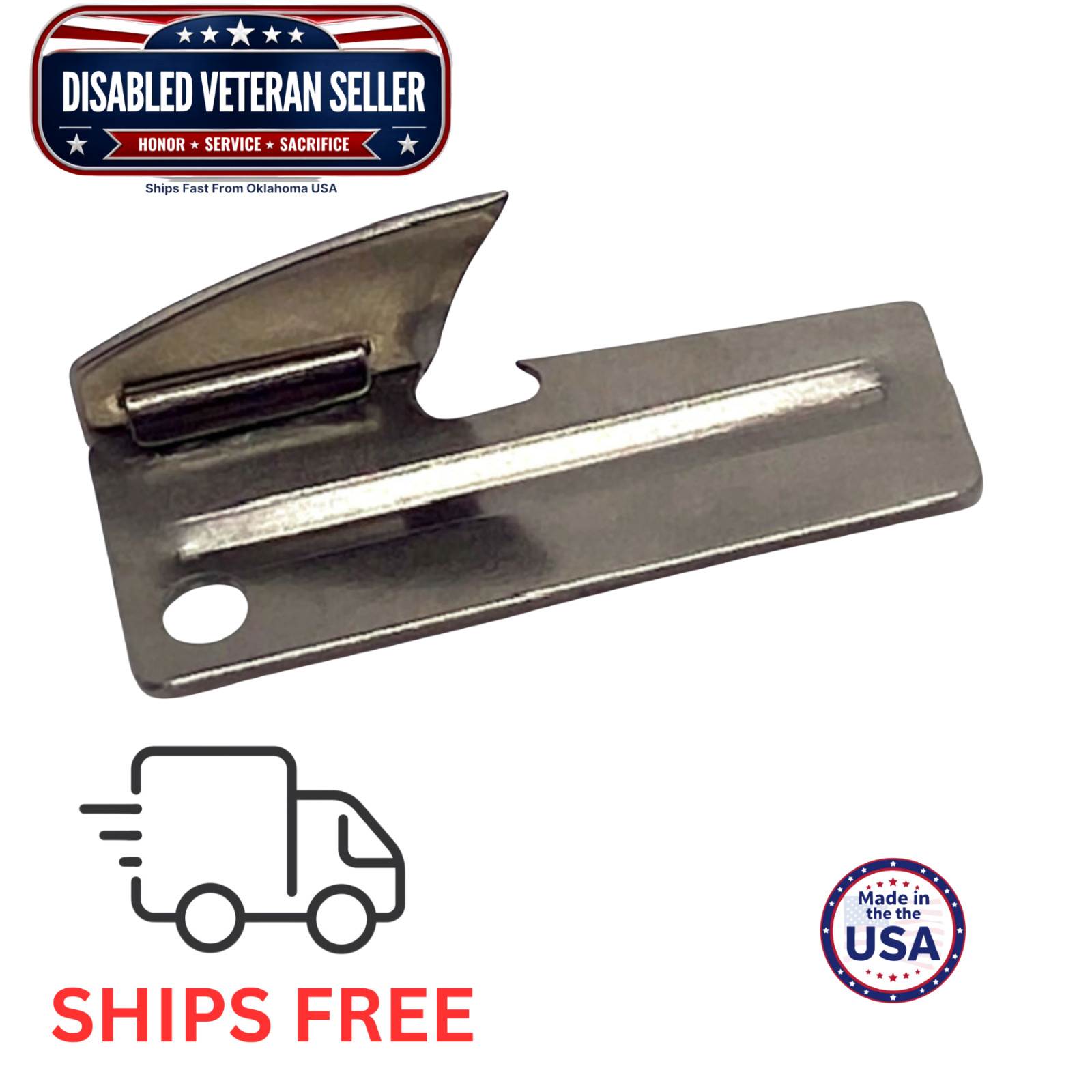 ORIGINAL MILITARY ISSUE P38 CAN OPENER MADE IN USA - Ships Free