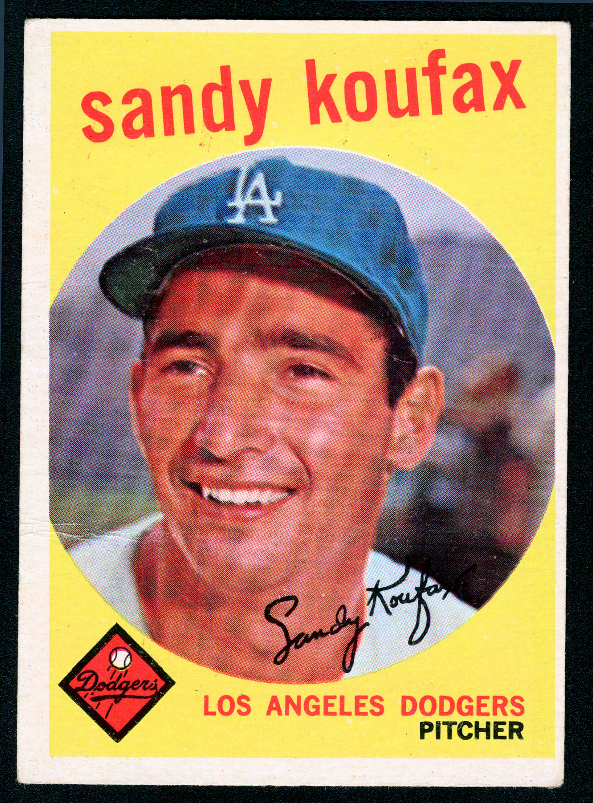 1959 Topps Sandy Koufax #163 Baseball Card HOF - Dodgers 1959 Topps Sandy Koufax #163 Baseball Card HOF - Dodgers