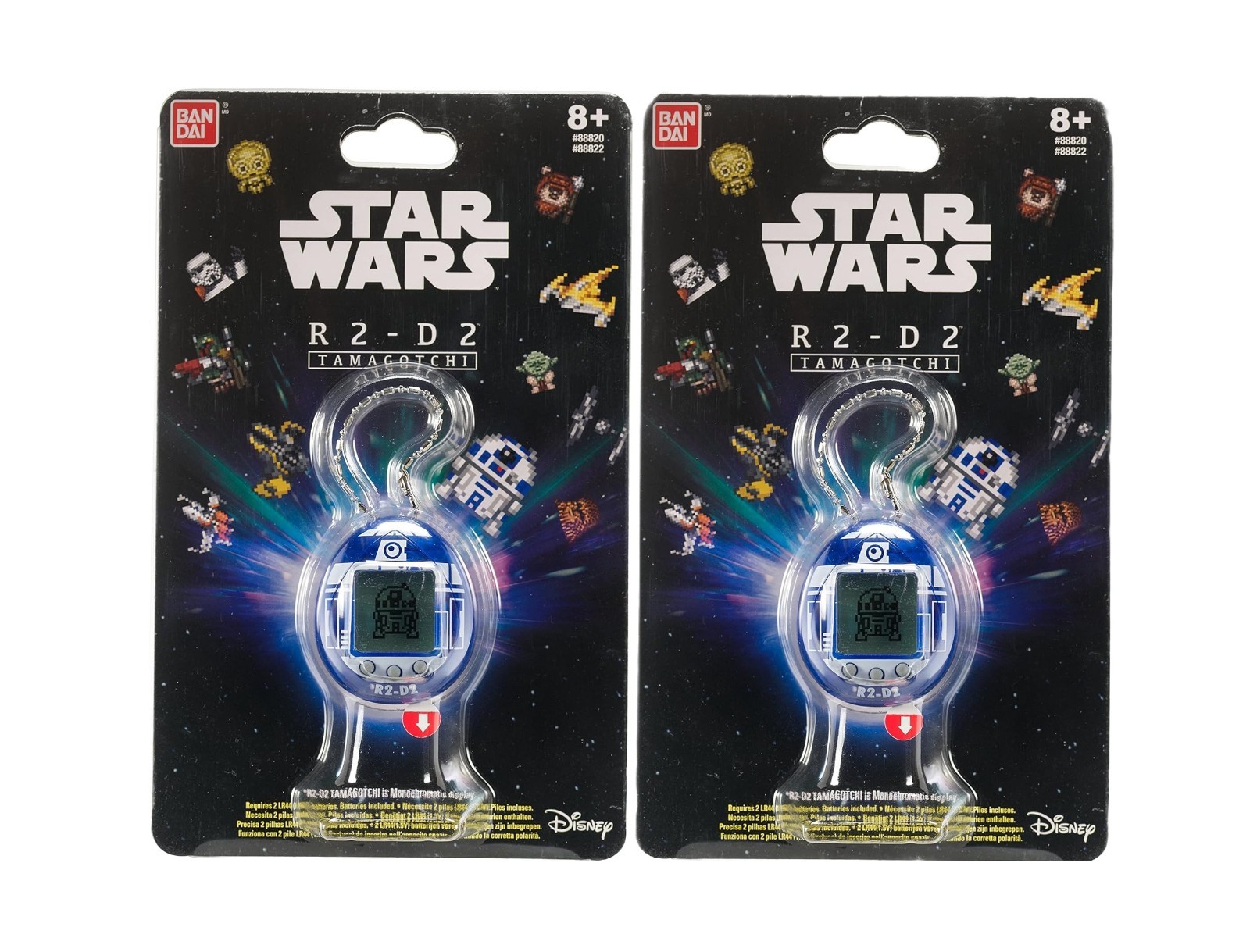 Disney - Star Wars - Tamagotchi - R2-D2 - BANDAI - White - Digipet - 2 Pack