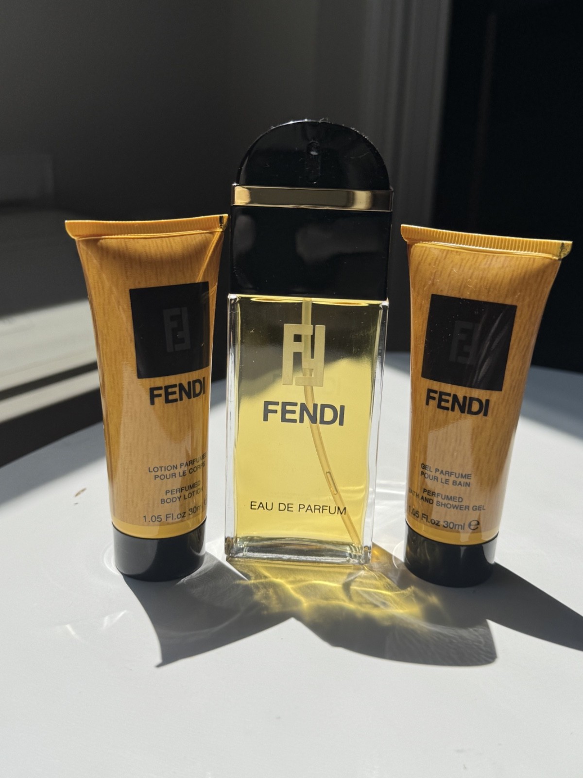 Fendi Original Eau De Parfum 50ml Spray + 30ml Lotion & Bath/Shower Gel Gift Set Fendi Original Eau De Parfum 50ml Spray + 30ml Lotion & Bath/Shower Gel Gift Set