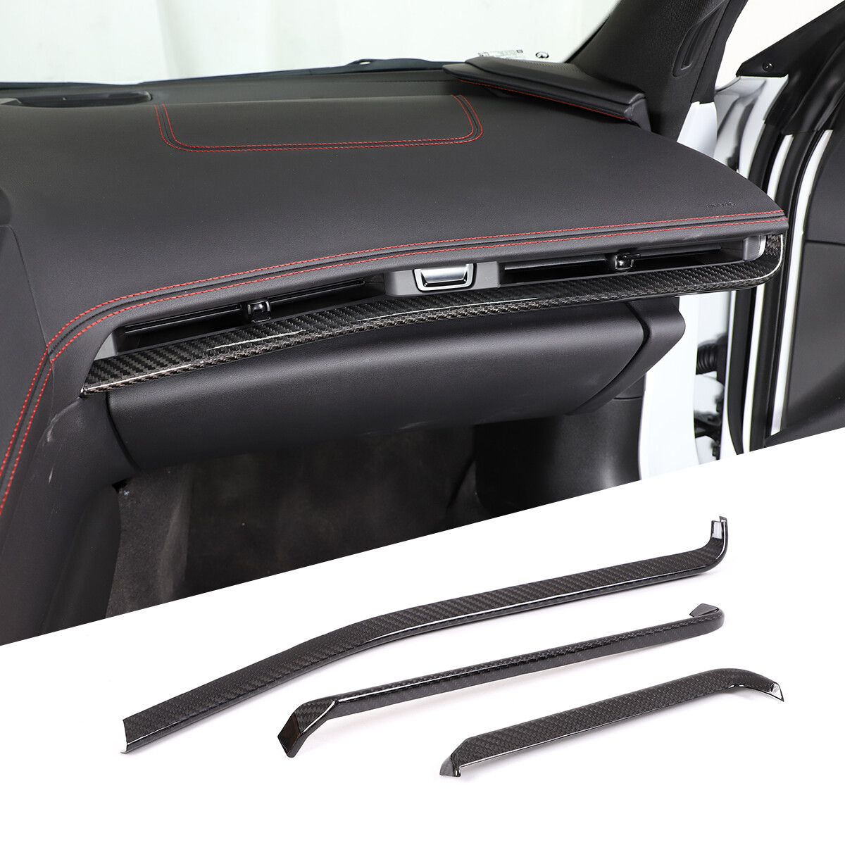 Real Dry Carbon Fiber Full Interior Set Cover Trim Kits For Corvette C8 2020-25 Real Dry Carbon Fiber Full Interior Set Cover Trim Kits For Corvette C8 2020-25