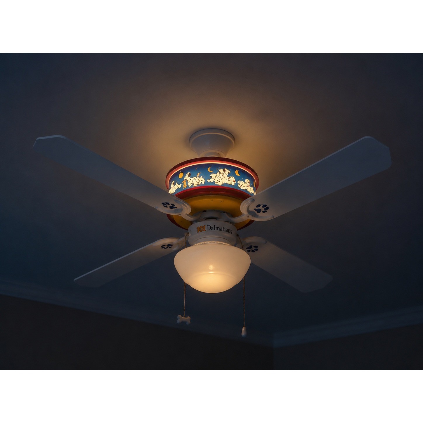 Vtg 101 Dalmatians Ceiling Fan Sleepy Dogs 44\