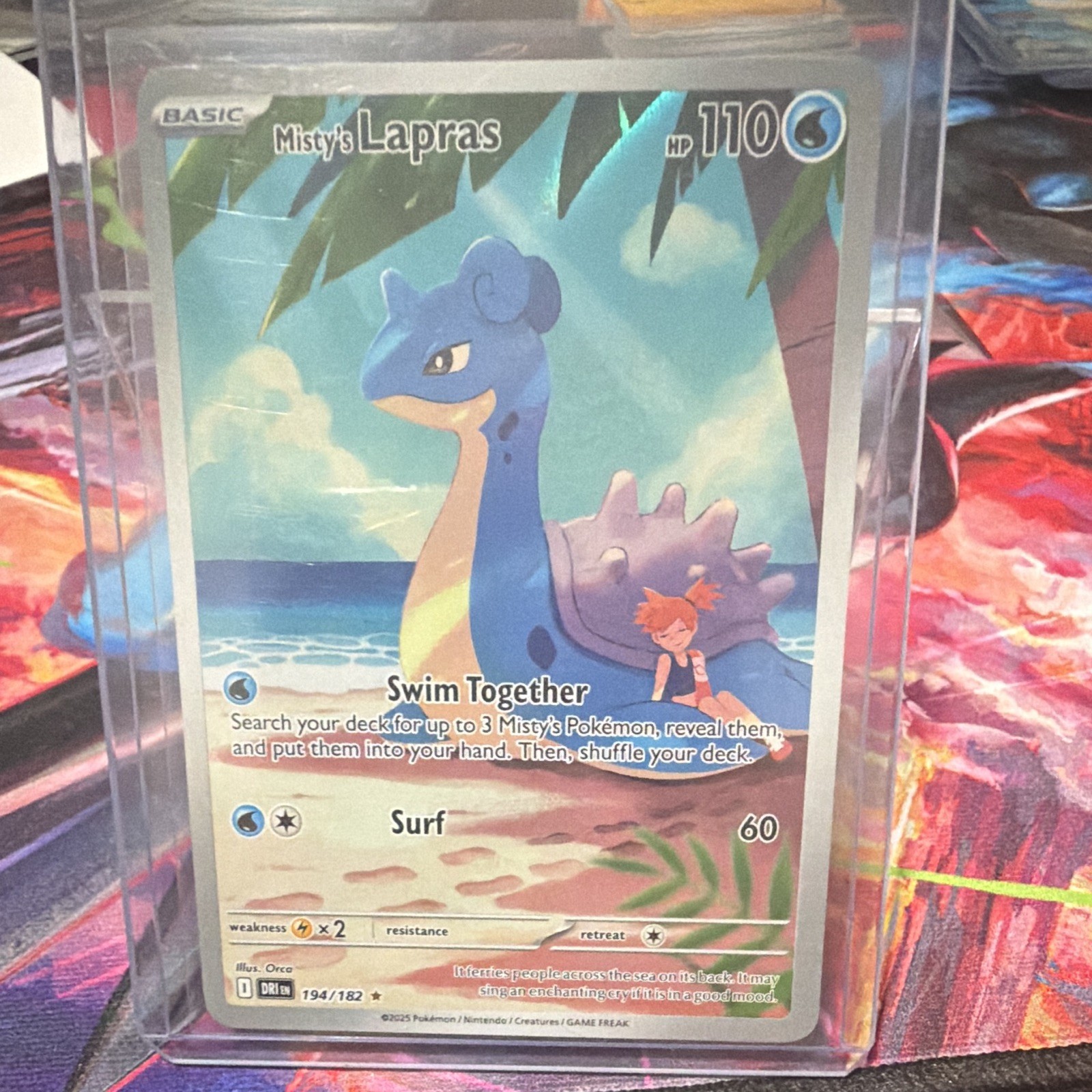 Misty\'s Lapras 194/182 Sv10: Destined Rivals Holo Misty\'s Lapras 194/182 Sv10: Destined Rivals Holo