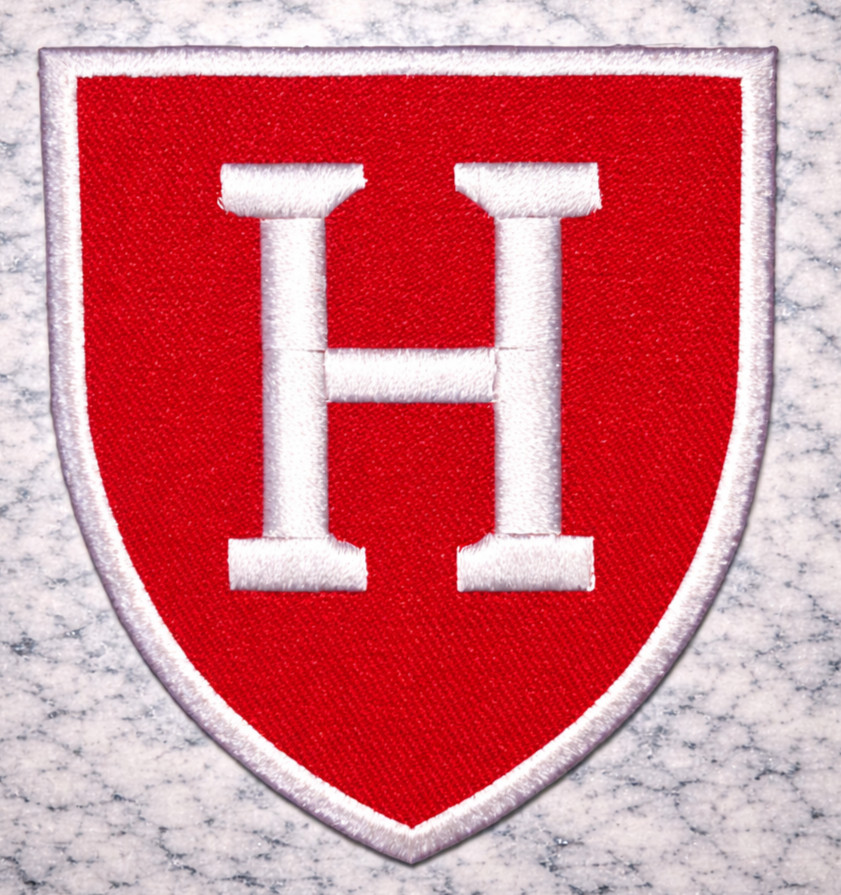 HARVARD CRIMSON NCAA EMBROIDERED IRON ON PATCH 2.5\