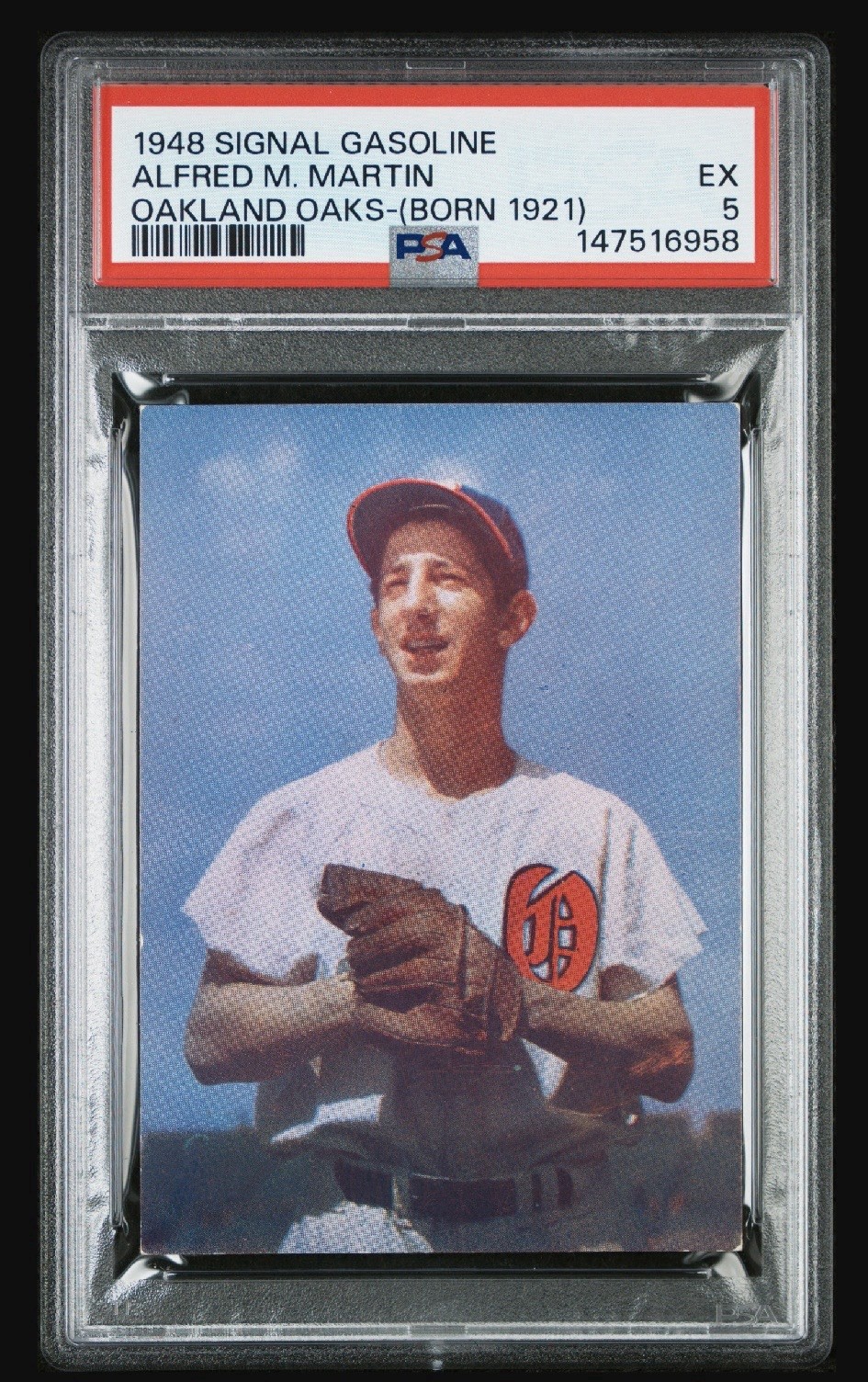 1948 Signal Gasoline Oakland Oaks - Billy Martin (RC) Rare Vintage