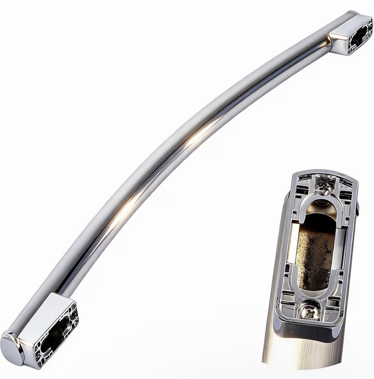WR12X34310 Stainless Steel Freezer Door Handle - Replacement for GE Refrigera...