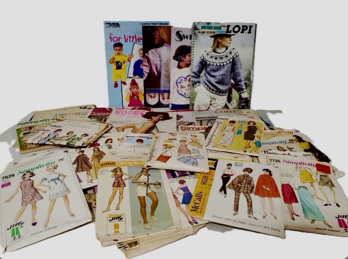 Vintage Simplicity Vogue Butterick McCall\'s Sewing Patterns Large Lot