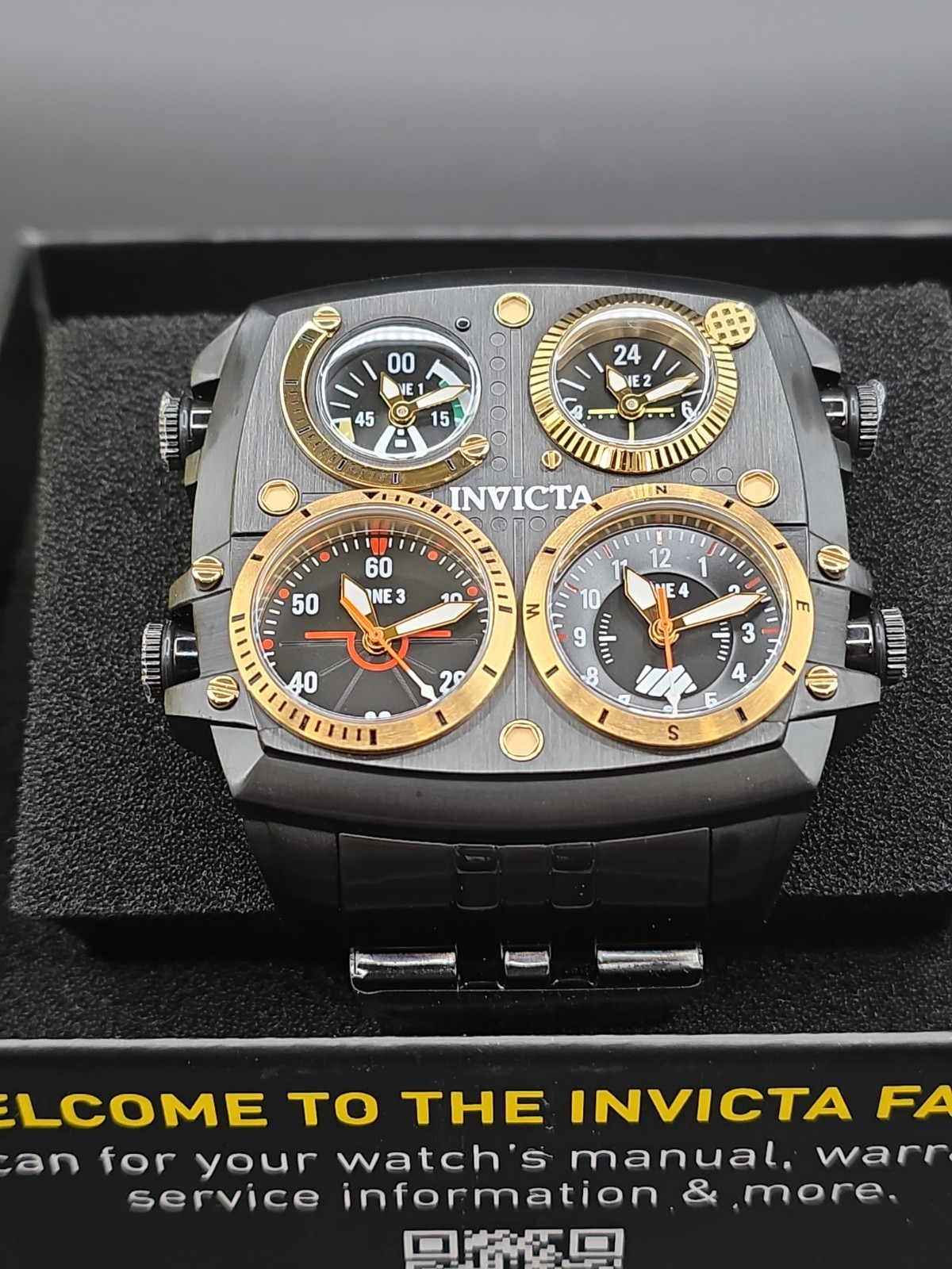 🔥NEW🔥Invicta Aviator ZULU TIME 4 Time Zone Pilot Men's Watch 50mm 49606 🔥NEW🔥Invicta Aviator ZULU TIME 4 Time Zone Pilot Men's Watch 50mm 49606