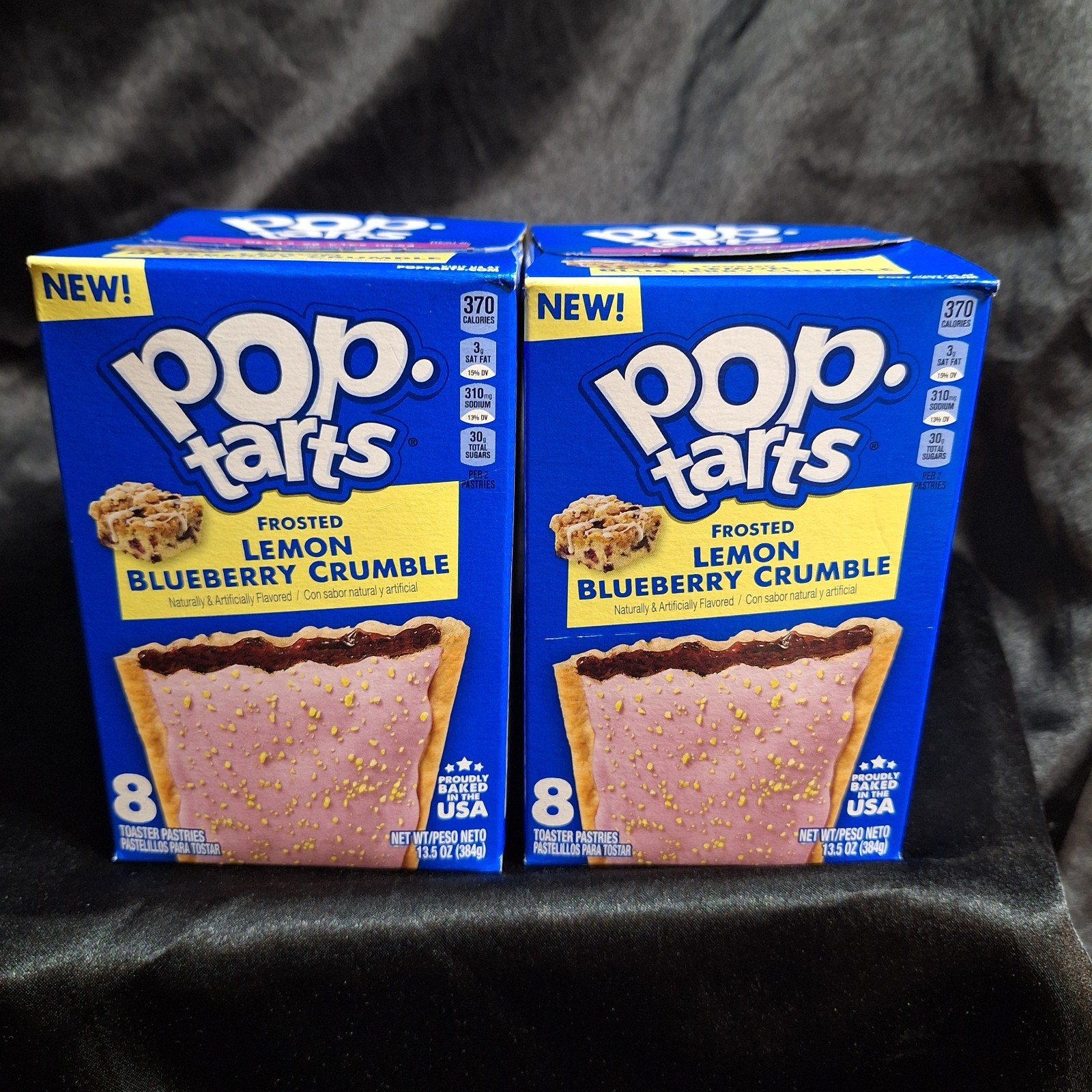 New Frosted Lemon Blueberry Crumble Pop Tarts~Limited Edition~Kellogg\'s~2 Boxes