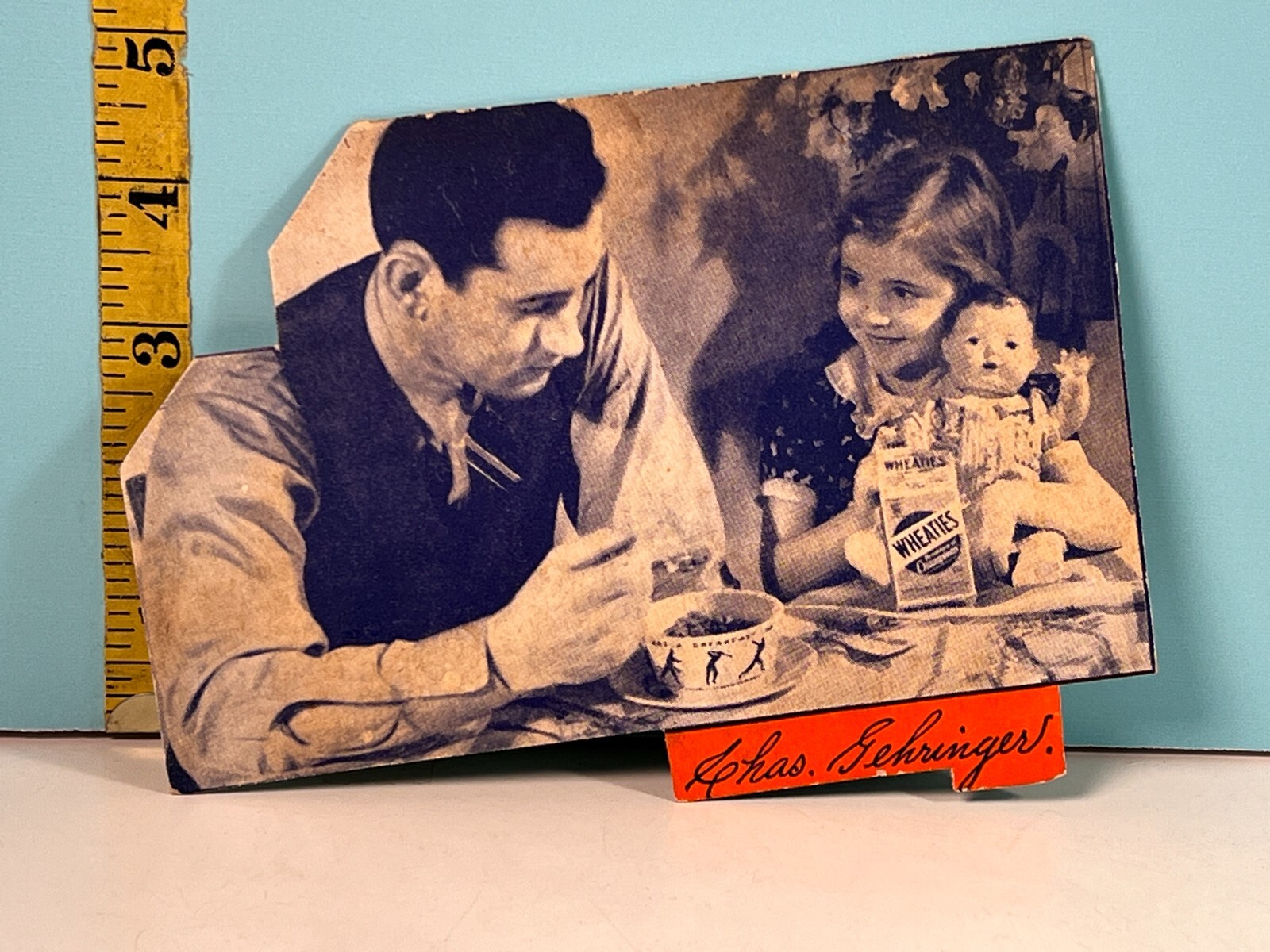1938 Wheaties Cereal Box Panel Series 11 - Charlie Gehringer Detroit Tigers