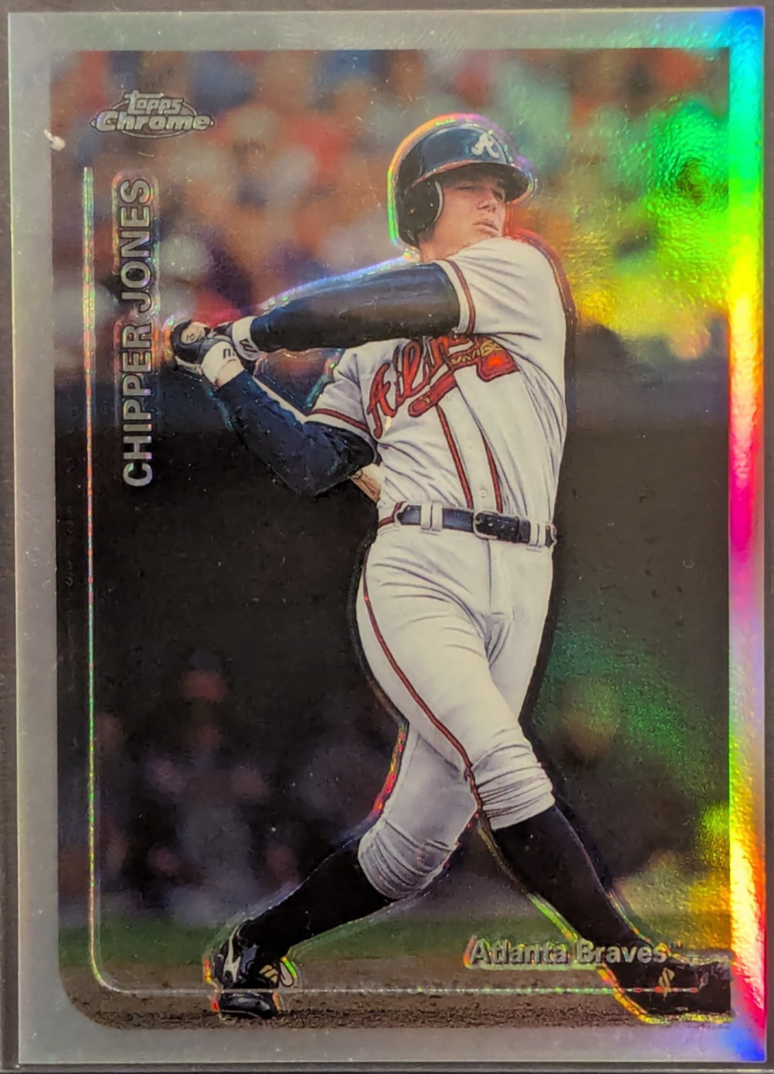 1999 Topps Chrome Chipper Jones Refractor #355 Braves