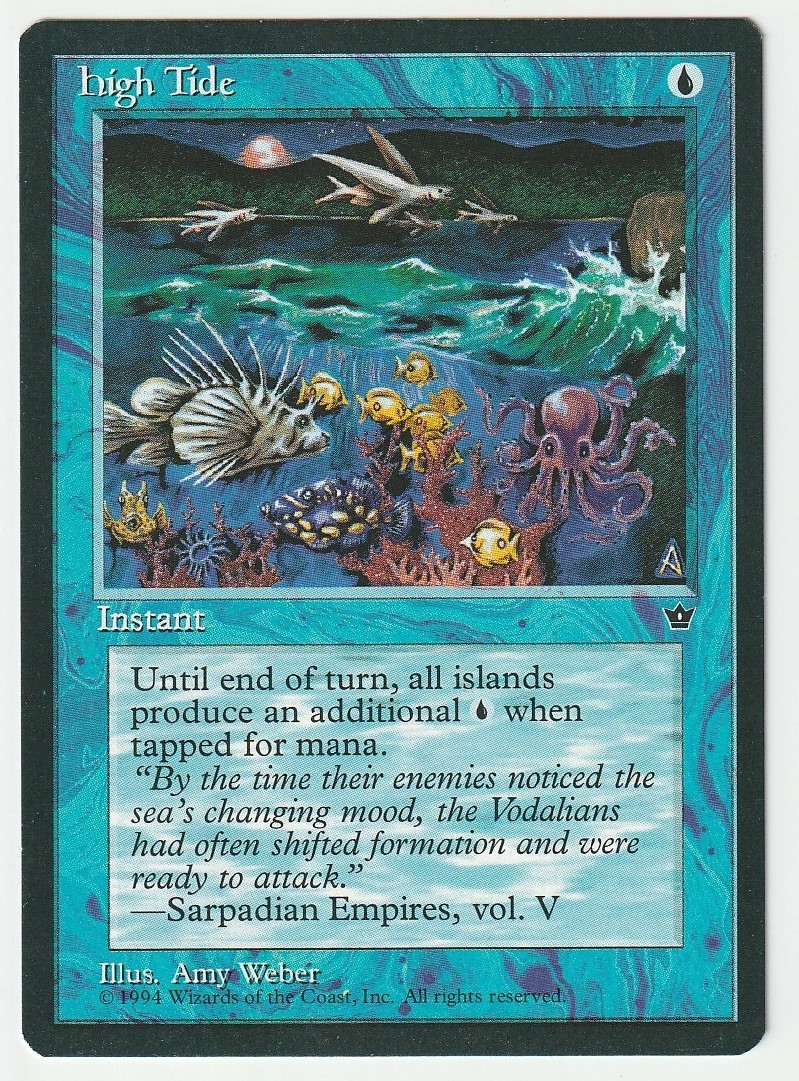 MTG Fallen Empires - High Tide 18c - Amy Weber - LP MTG Fallen Empires - High Tide 18c - Amy Weber - LP