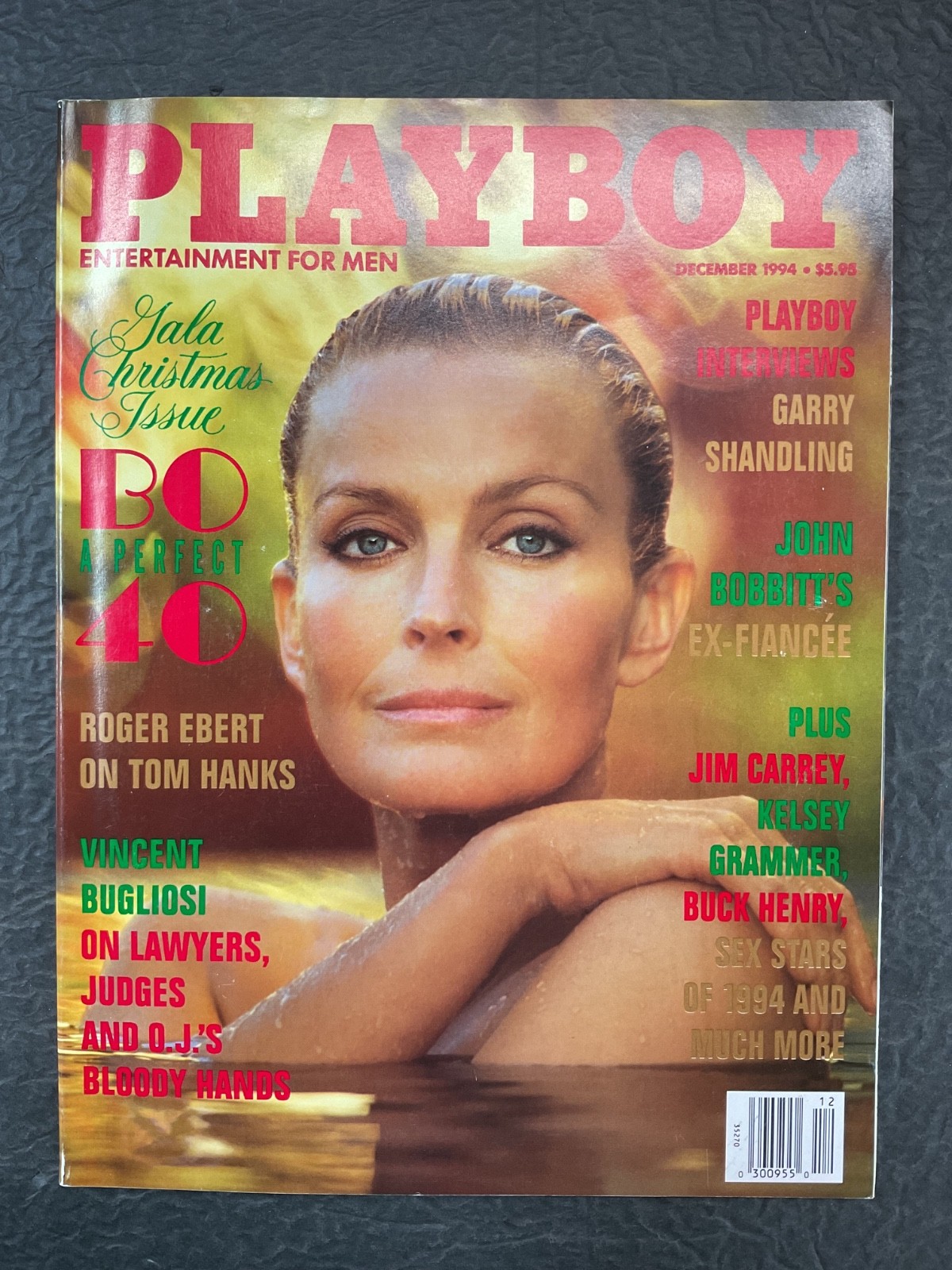 Playboy Magazine December 1994 Bo Derek Centerfold Intact Solid Condition