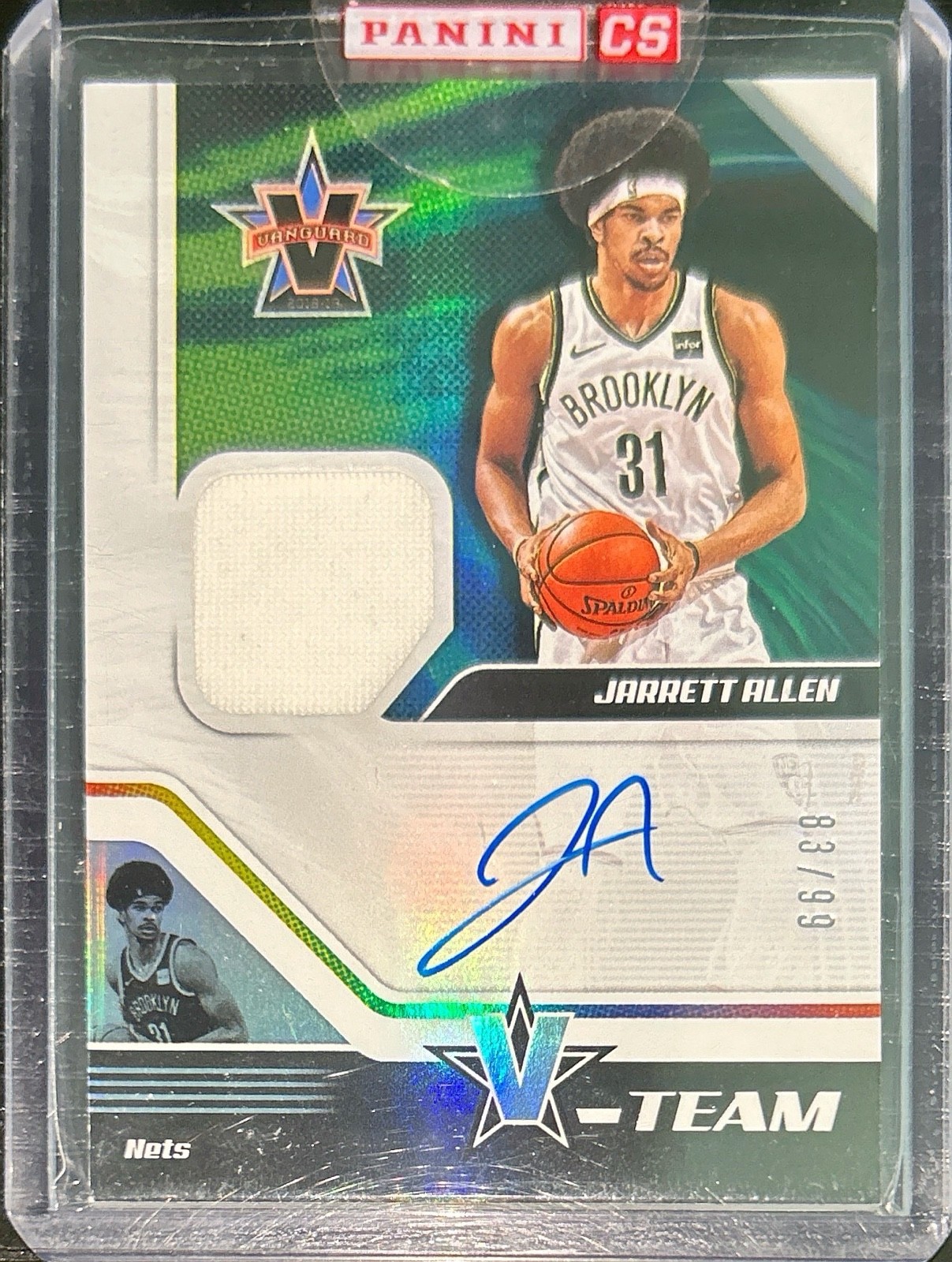 2018-19 Panini Chronicles Jarrett Allen Auto Game Worn Relic /99 Vanguard 2018-19 Panini Chronicles Jarrett Allen Auto Game Worn Relic /99 Vanguard