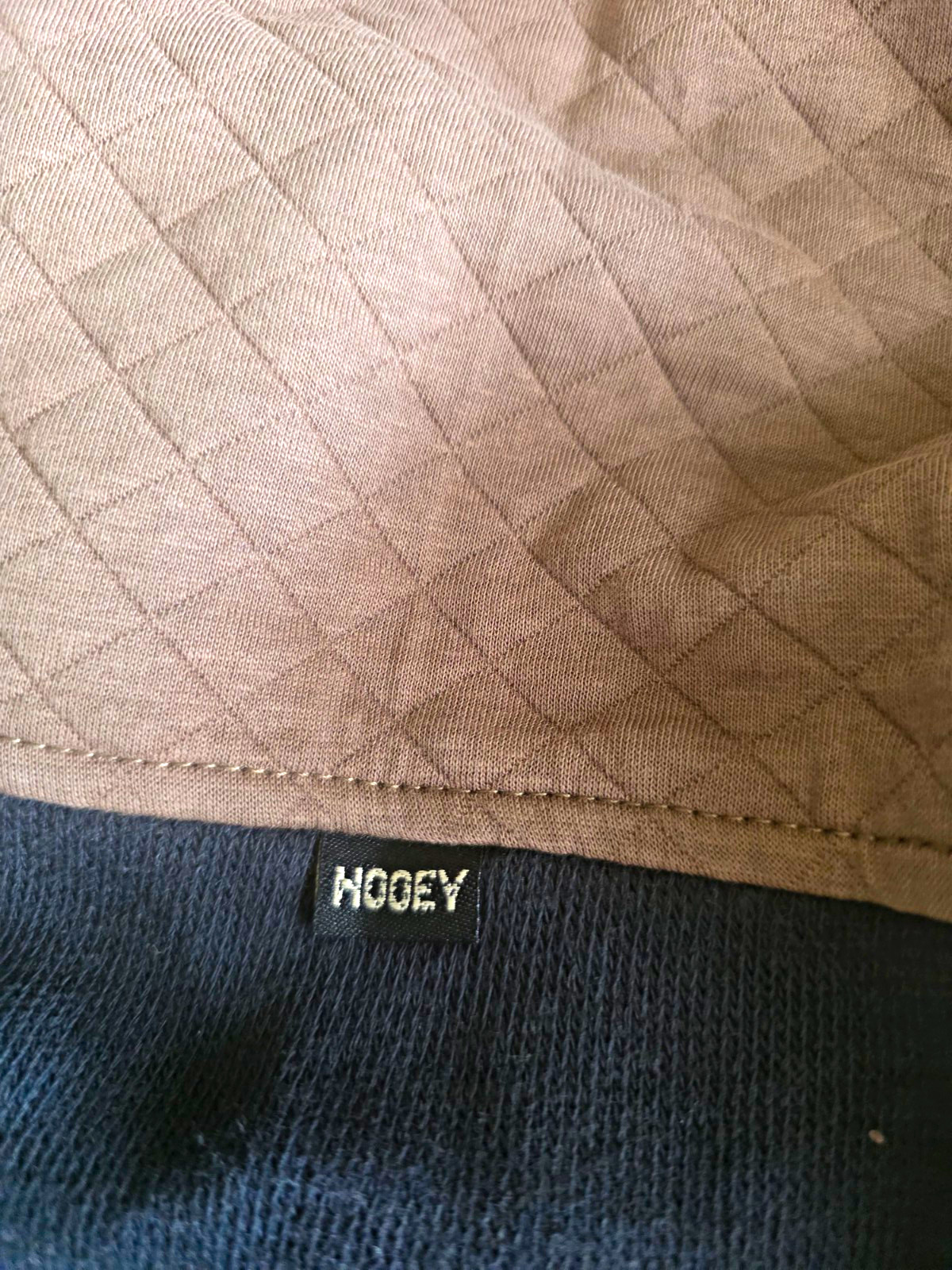 HOOEY Men\'s Pullover Sweater Mock Neck Colorblock Blue/Gray XL HOOEY Men\'s Pullover Sweater Mock Neck Colorblock Blue/Gray XL