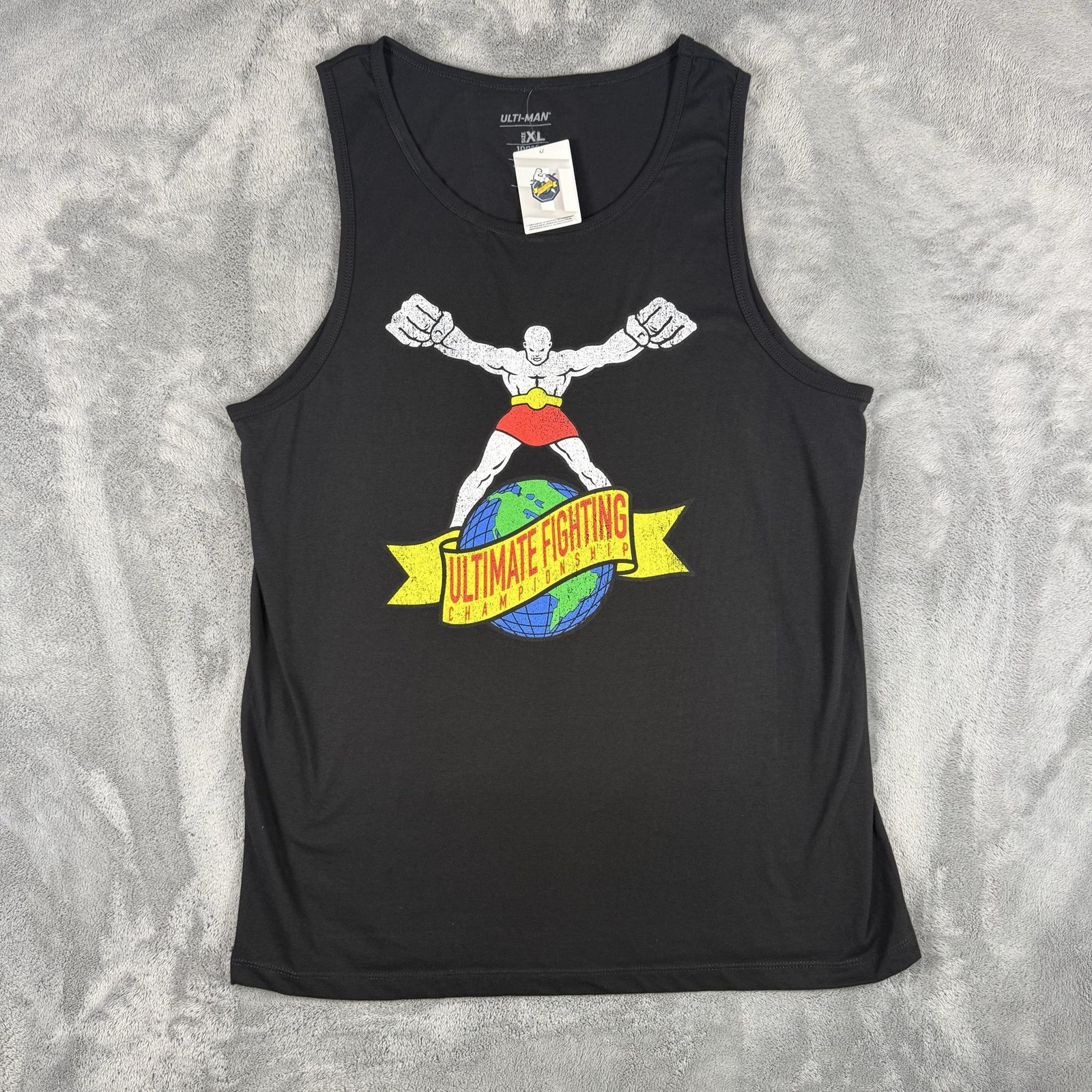 UFC Tank Top Mens Size XL Black UFC Mixed Martial Arts Ulti-Man Era 90s NWT