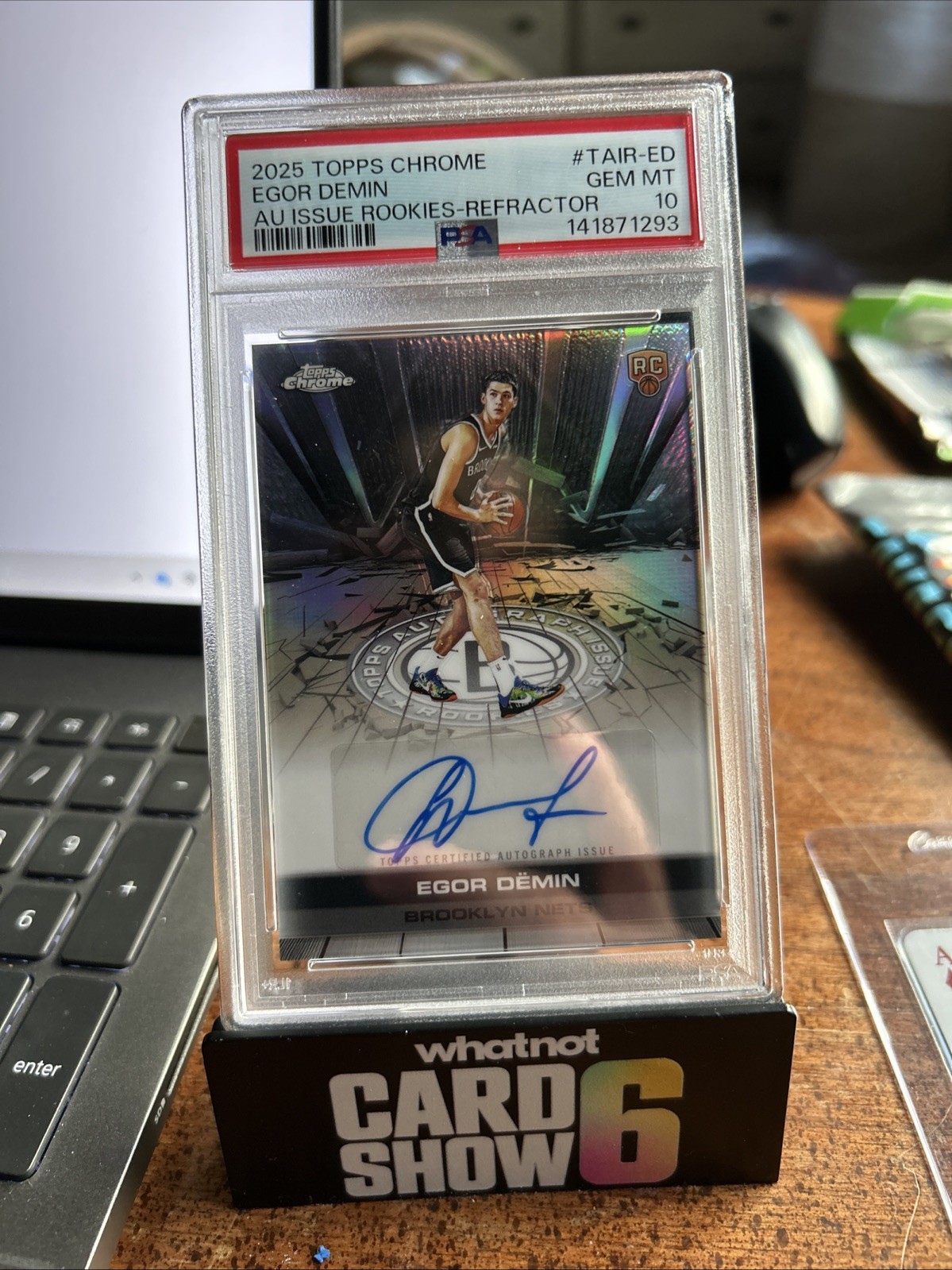 2025-26 Topps Chrome - Autograph Issue Rookies Egor Demin #TAIR-ED PSA 10 2025-26 Topps Chrome - Autograph Issue Rookies Egor Demin #TAIR-ED PSA 10