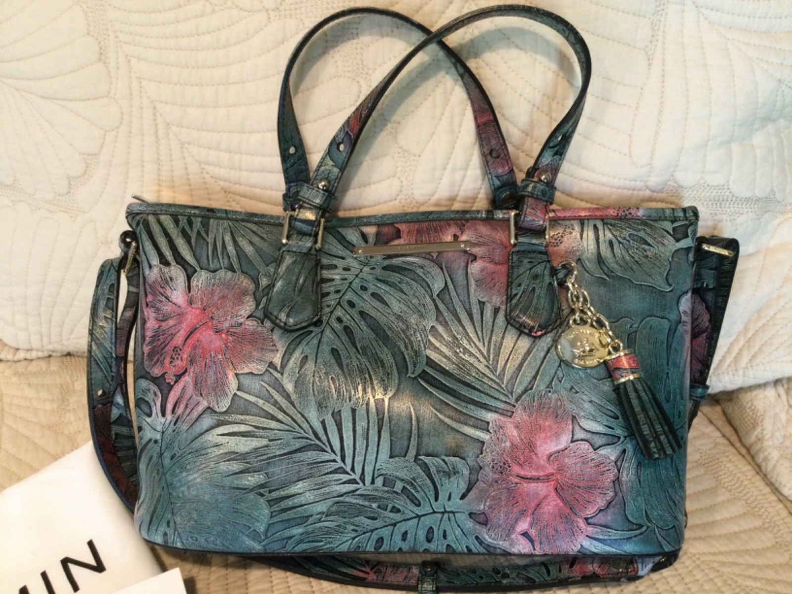 🌺 BRAHMIN  GREEN SOLANDRA 🌺  GENUINE LEATHER   🌺 BEAUTIFUL 🌺