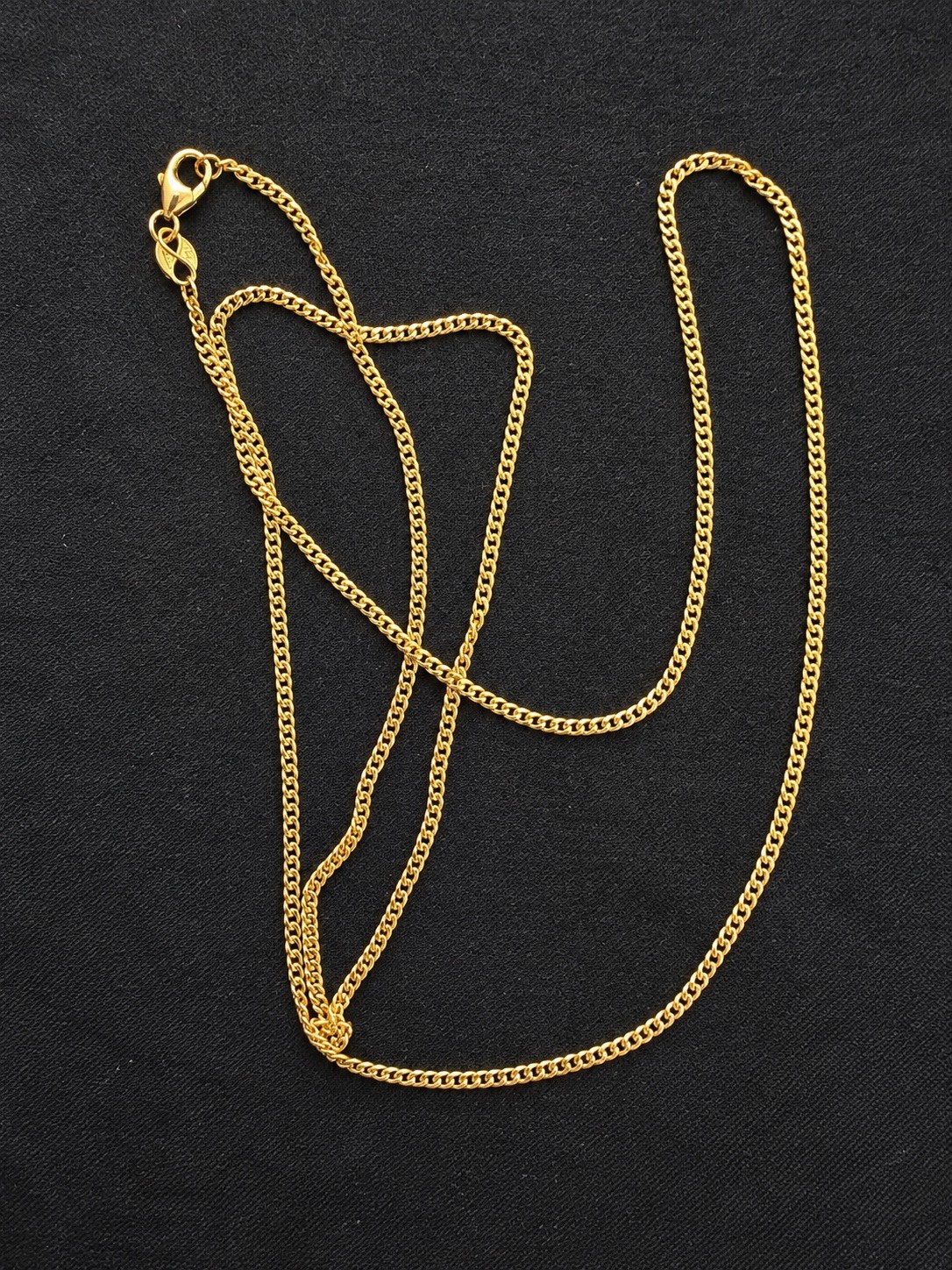 Vintage EternaGold 14K Yellow Gold Fine Curb Chain Necklace 24” Italy EG 585 3g