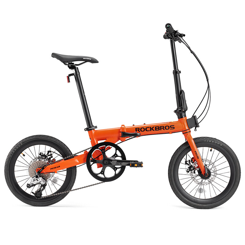 ROCKBROS ACS 16“Folding Bicycle 9 Speed Gear Disc Brake Aluminum Alloy Frame 