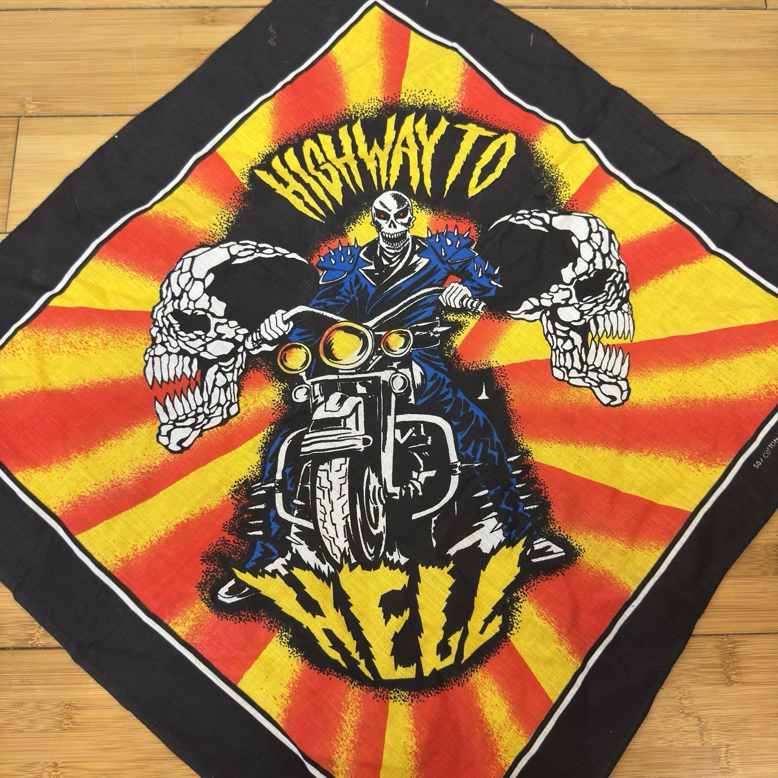 Vintage Harley Davidson Highway To Hell Ghost Rider Freedom Biker Bandana Vintage Harley Davidson Highway To Hell Ghost Rider Freedom Biker Bandana