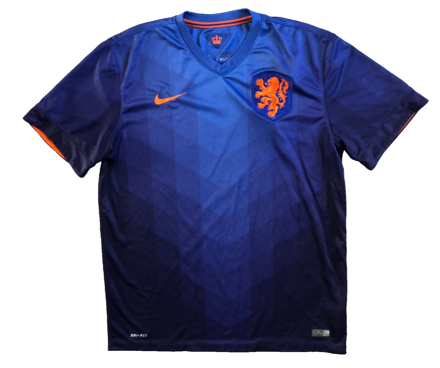 NIKE NETHERLANDS 2014 2015 AWAY FOOTBALL SHIRT SOCCER JERSEY Men Sz L 577963-471