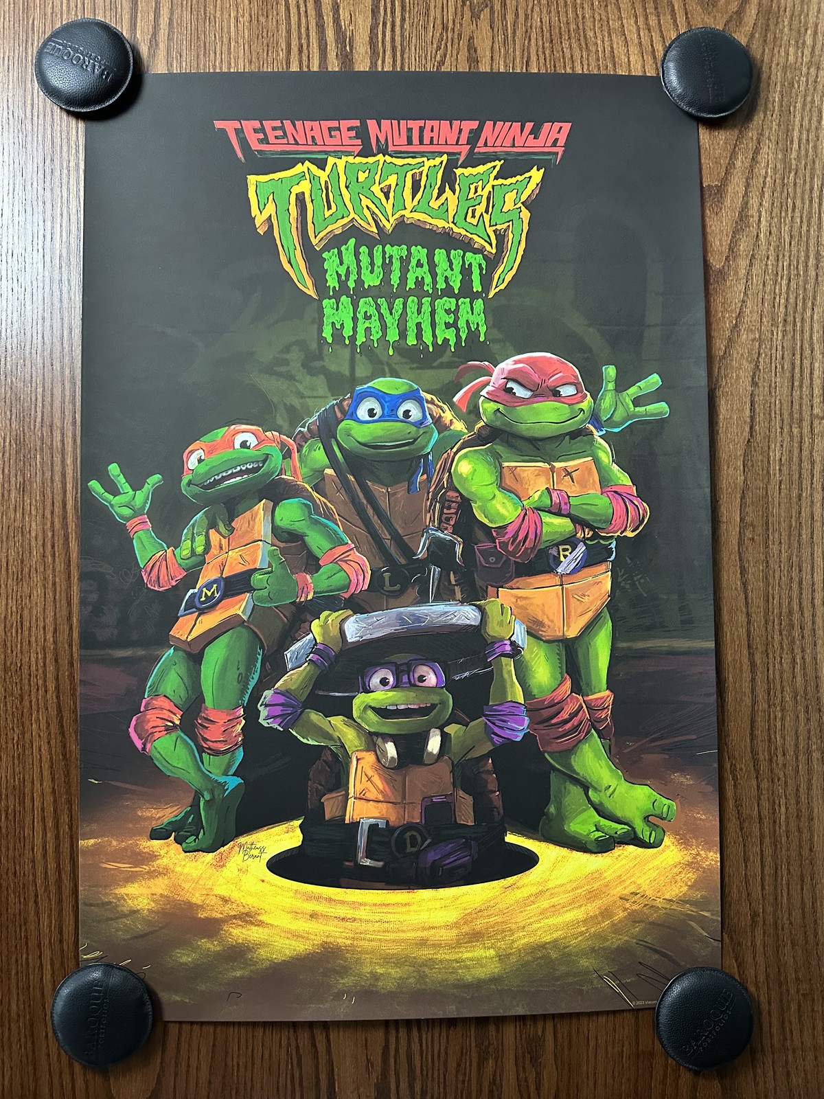 TMNT Mutant Mayhem Mondo 24x36 Poster Matheuss Berant Limited Edition Print