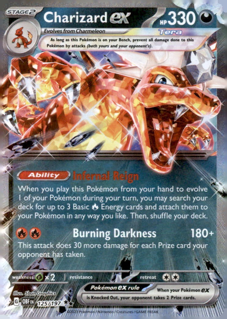 Pokémon TCG Pokémon Charizard ex Charizard Double Rare Holo Pokémon TCG Pokémon Charizard ex Charizard Double Rare Holo