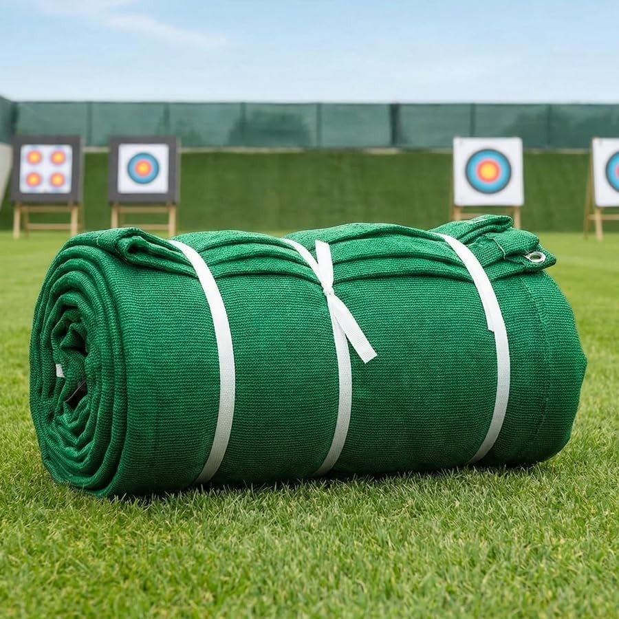 Heavy Duty Archery Backstop Net 450gsm Polypropylene Safety Net Reinforced Heavy Duty Archery Backstop Net 450gsm Polypropylene Safety Net Reinforced