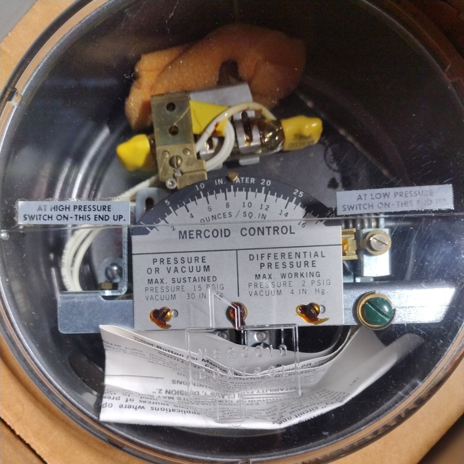 MERCOID CONTROL PG-153-P1 DIFFERENTIAL PRESSURE GAUGE. NEW IN BOX 8 AVAILABLE MERCOID CONTROL PG-153-P1 DIFFERENTIAL PRESSURE GAUGE. NEW IN BOX 8 AVAILABLE