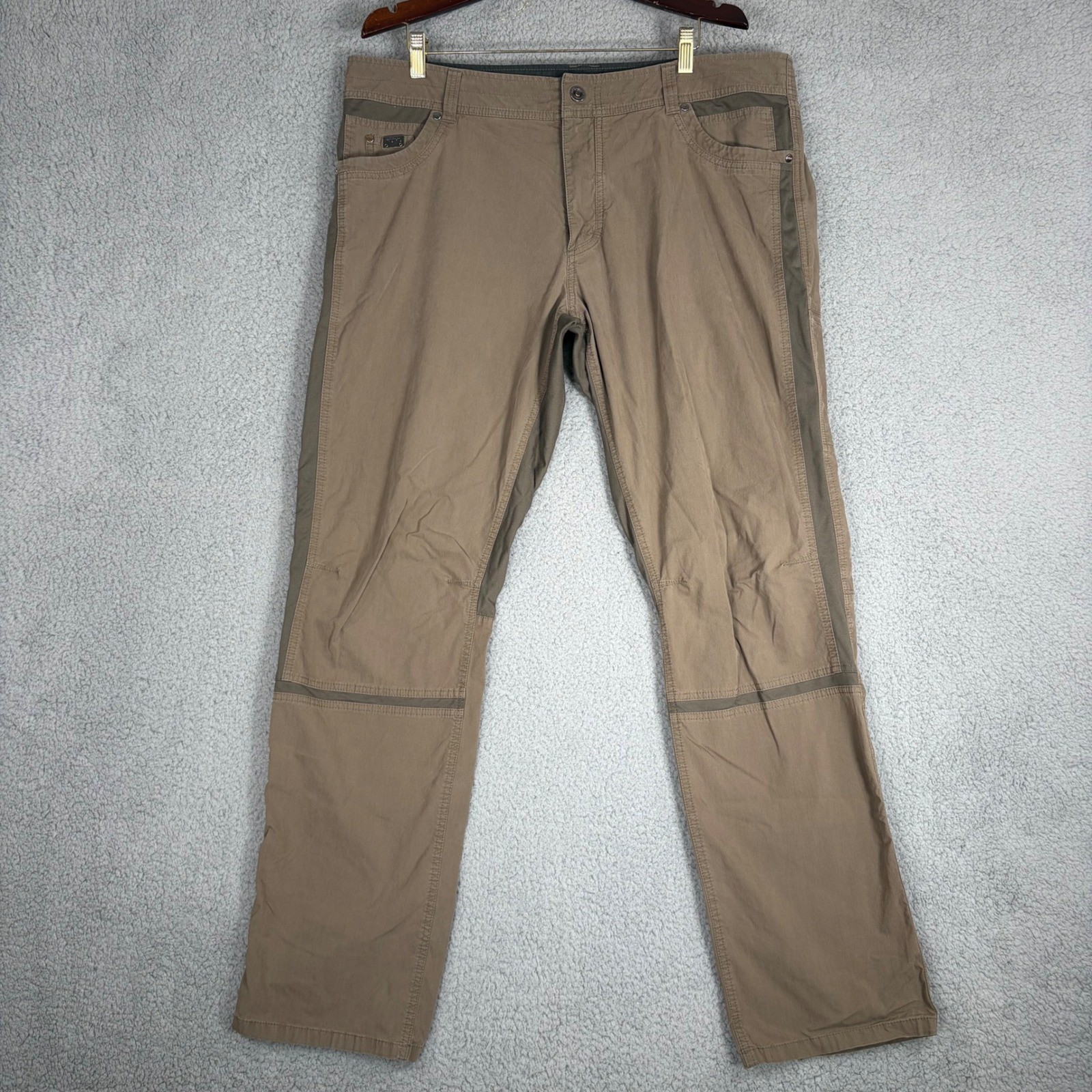 KUHL Pants Mens 40x34 Brown Radikl Hiking Outdoor Stretch Enduro Hybrid