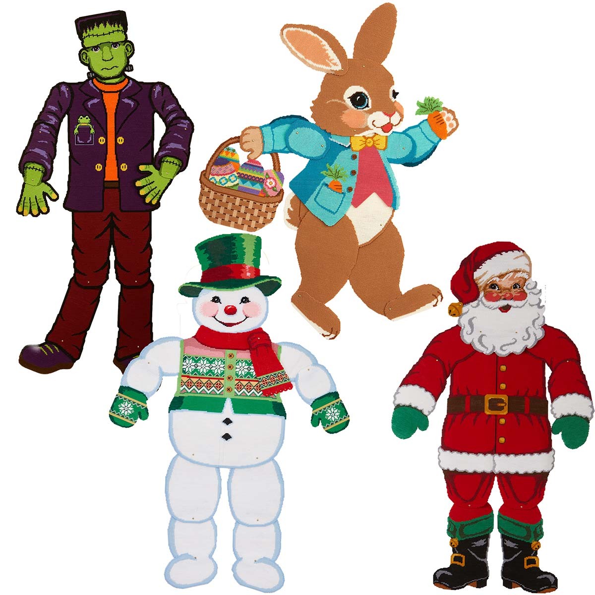 Herrschners® Holidays Characters Set Plastic Canvas Kit Herrschners® Holidays Characters Set Plastic Canvas Kit