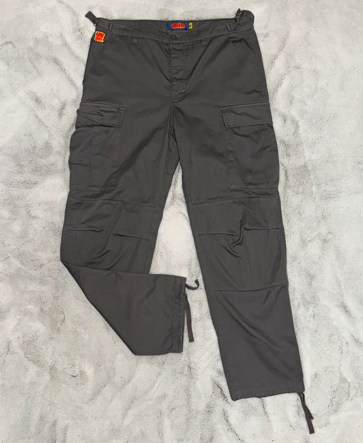 Empyre Men\'s Gray Cargo Pants 32W Straight Leg Regular Fit Cotton Twill Empyre Men\'s Gray Cargo Pants 32W Straight Leg Regular Fit Cotton Twill
