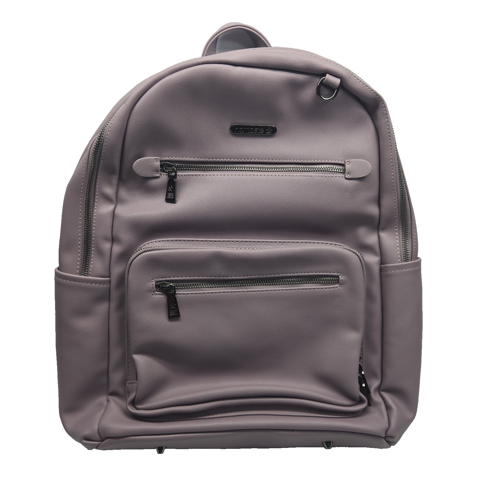 Namaste Makers Vegan Leather Backpack Blush Mauve Knitting Craft Bag w/Key Leash