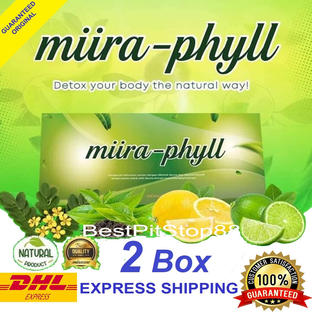 Miira-phyll Detox your body the natural way 12 sachets per box (2box) DHL Miira-phyll Detox your body the natural way 12 sachets per box (2box) DHL
