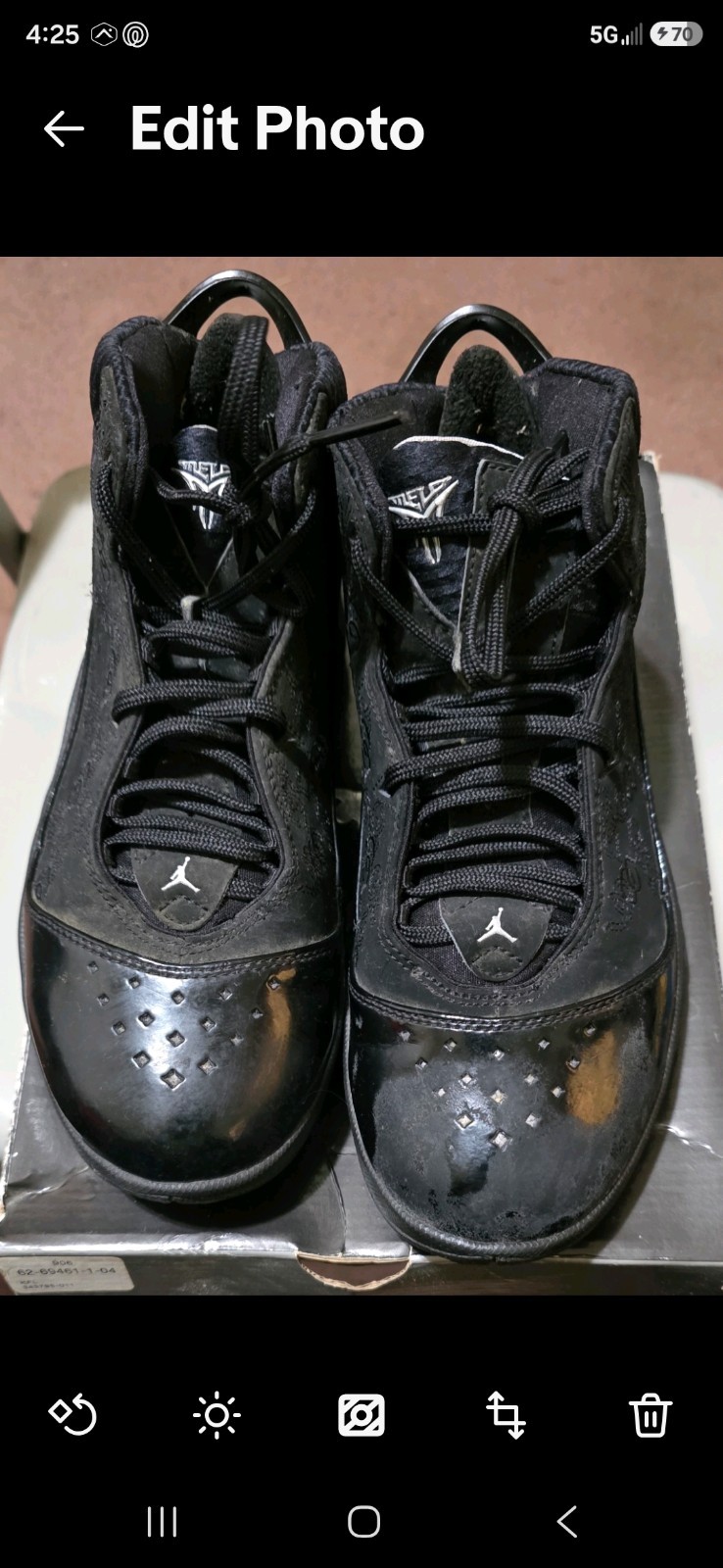 Nike Air Jordan Melo Men’s Black Basketball Shoes Jumpman Sneakers